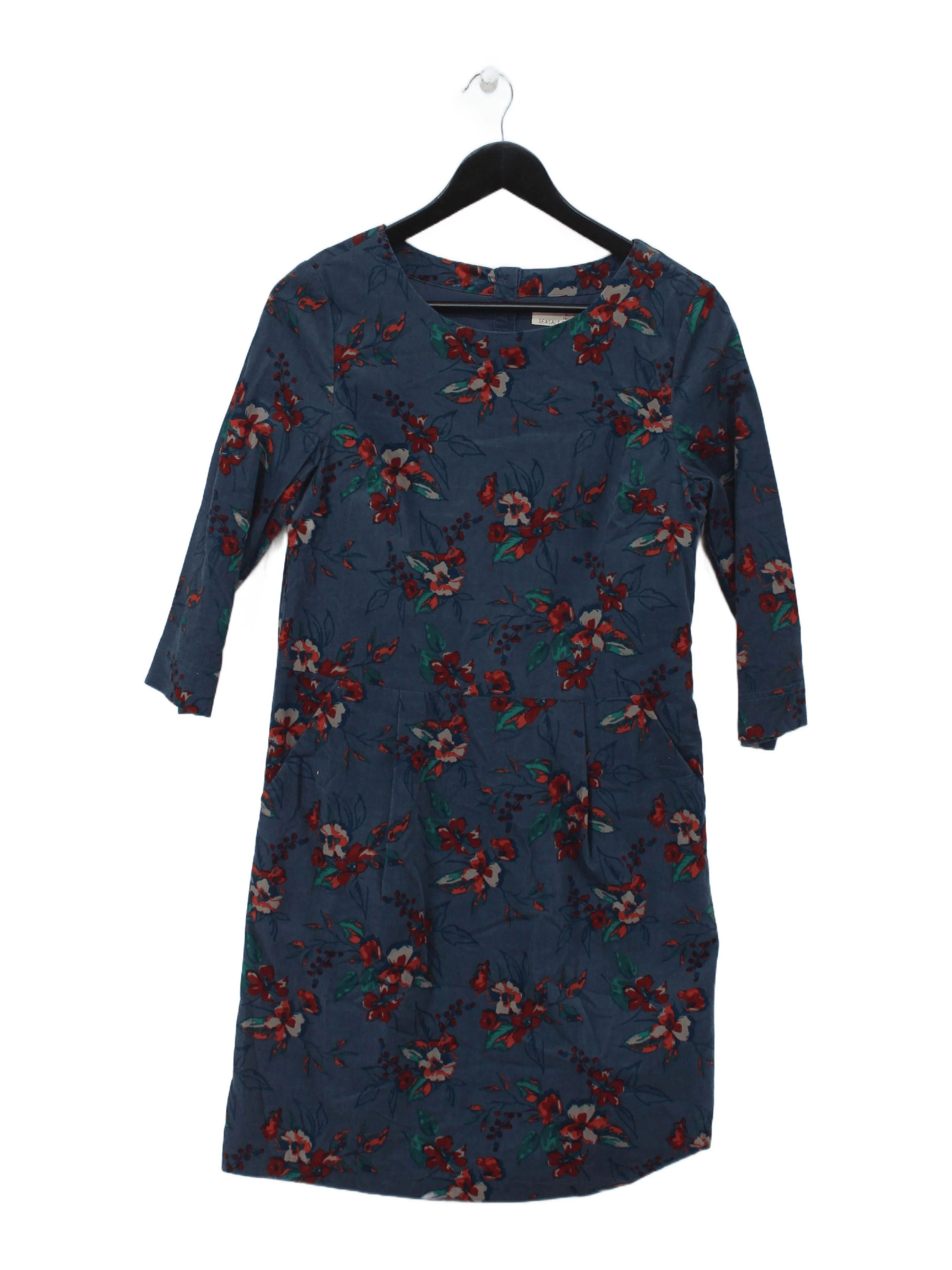 SEASALT CORNWALL Shirt Mini Dress UK8 in Blue
