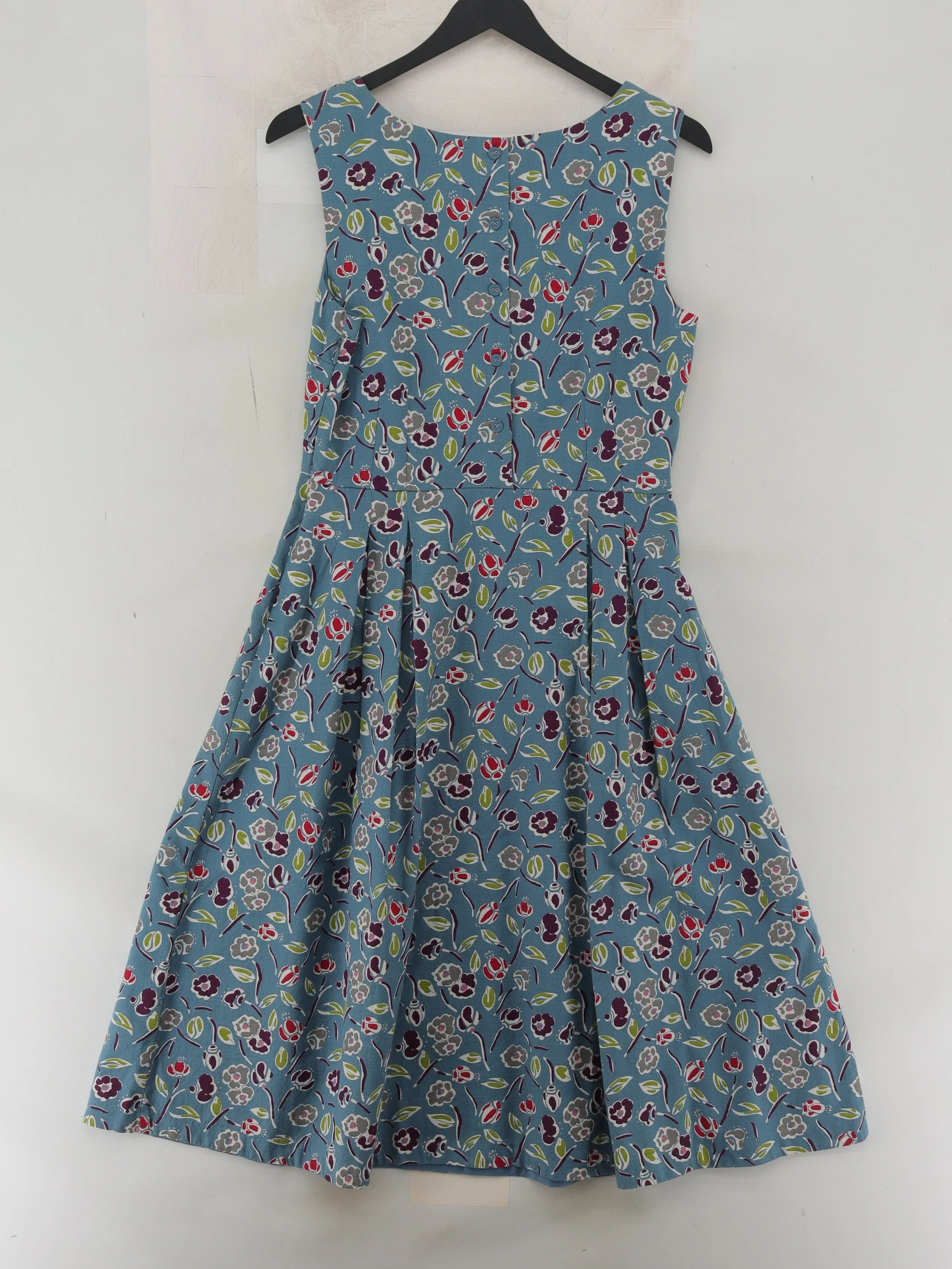 SEASALT CORNWALL Skater Midi Dress UK10 in Blue - Image 2