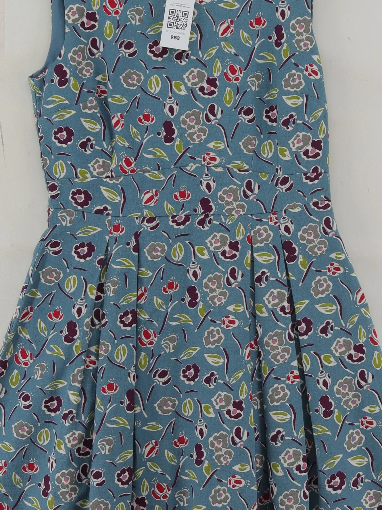 SEASALT CORNWALL Skater Midi Dress UK10 in Blue - Image 3