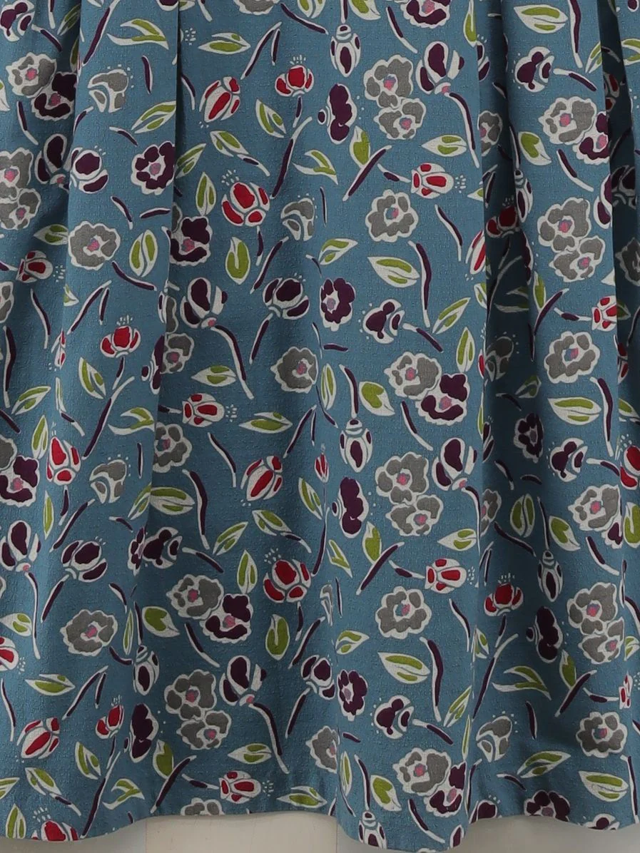SEASALT CORNWALL Skater Midi Dress UK10 in Blue - Image 4