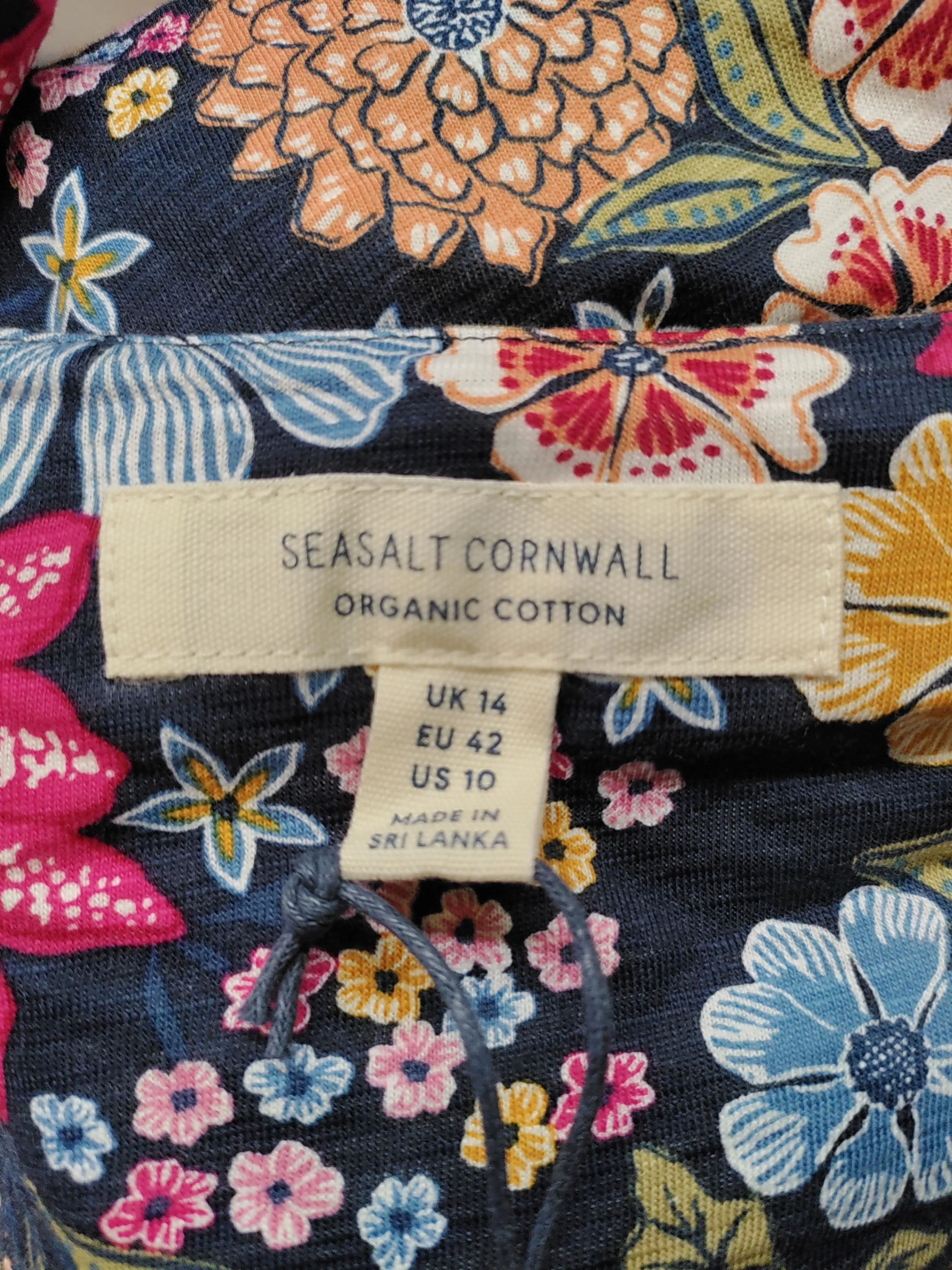 SEASALT CORNWALL Skater Midi Dress UK14 in Multi - Image 5