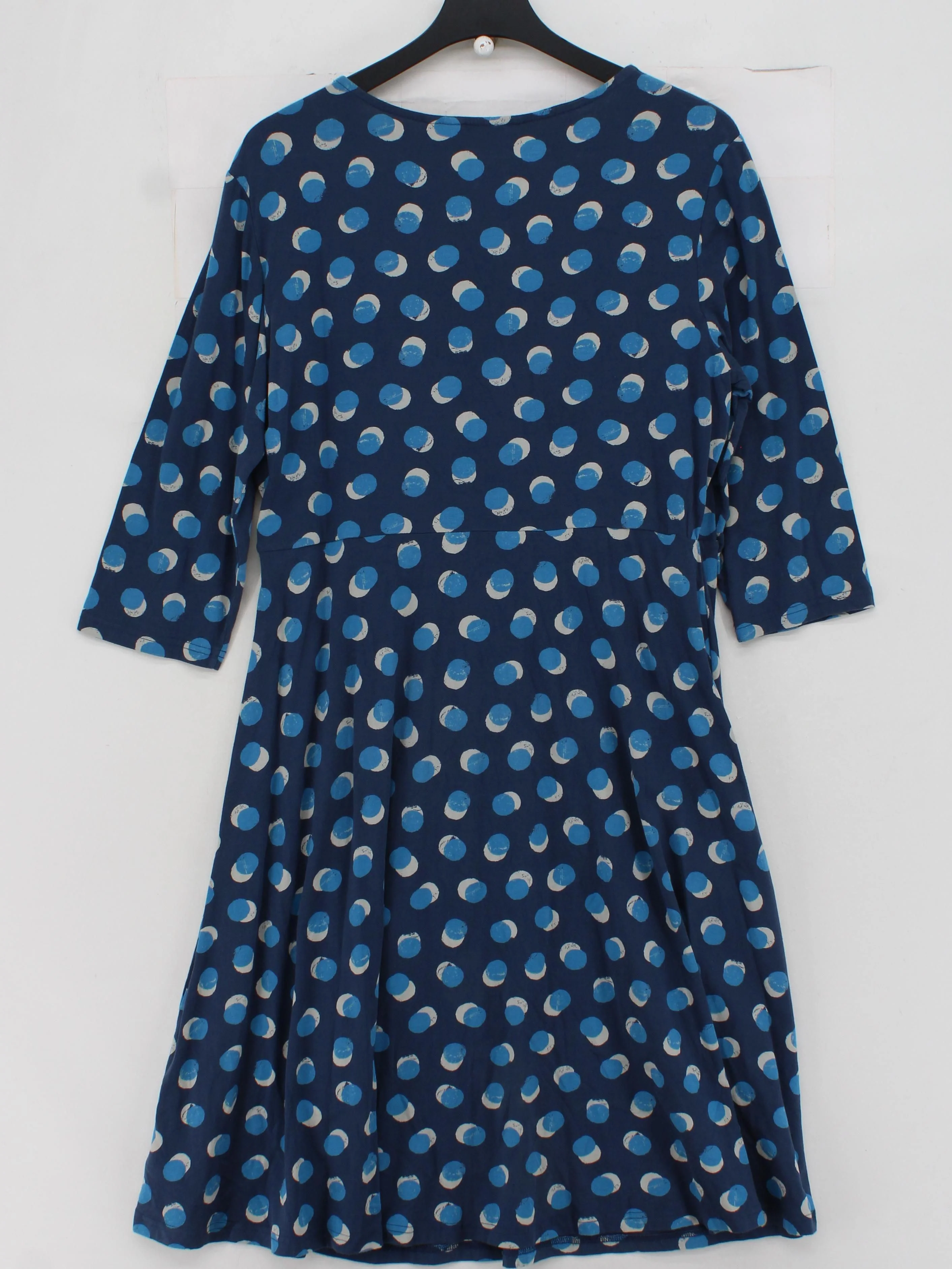 SEASALT CORNWALL Skater Midi Dress UK18 in Blue - Image 2