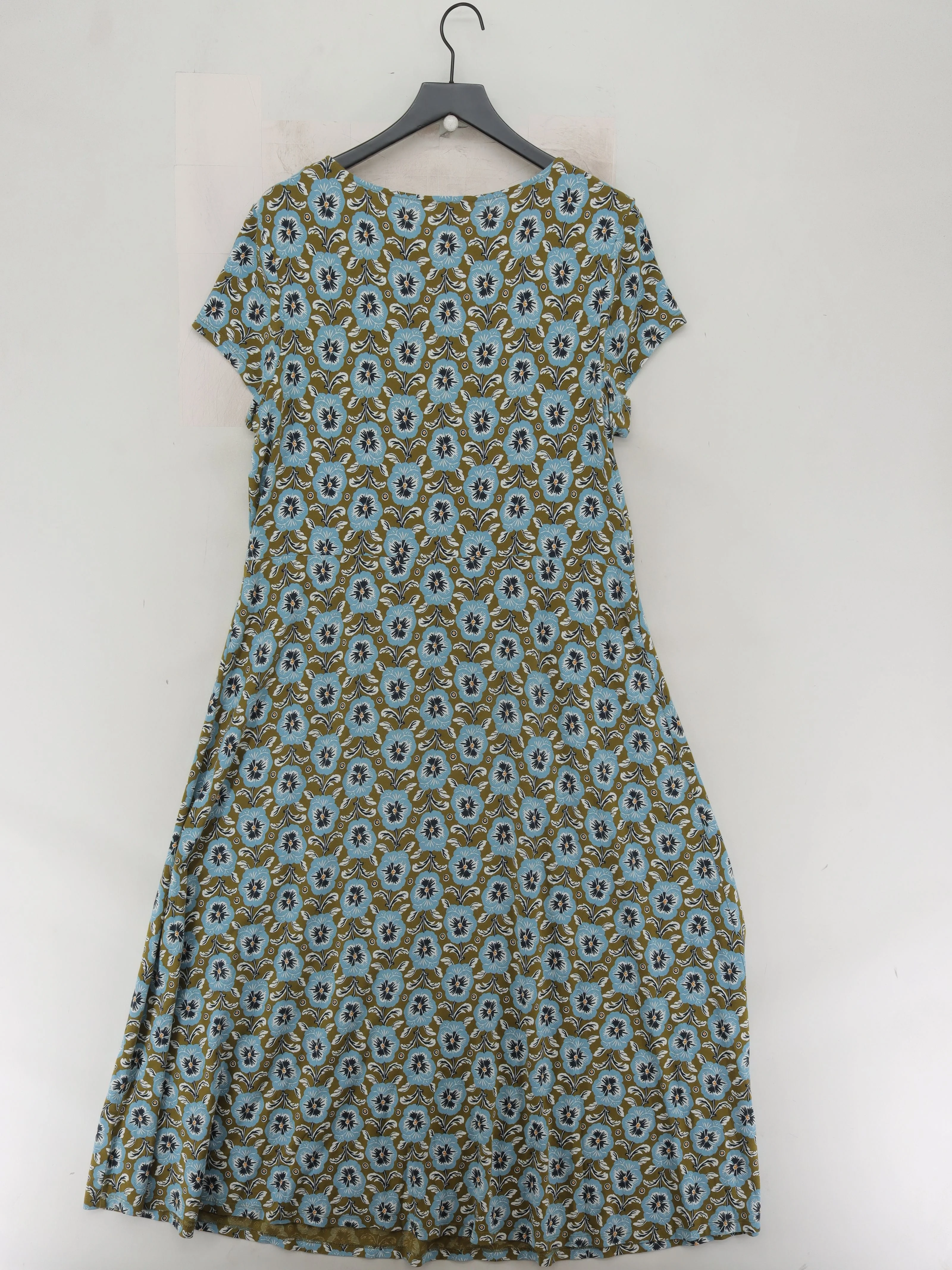 SEASALT CORNWALL Skater Midi Dress UK18 in Green - Image 2