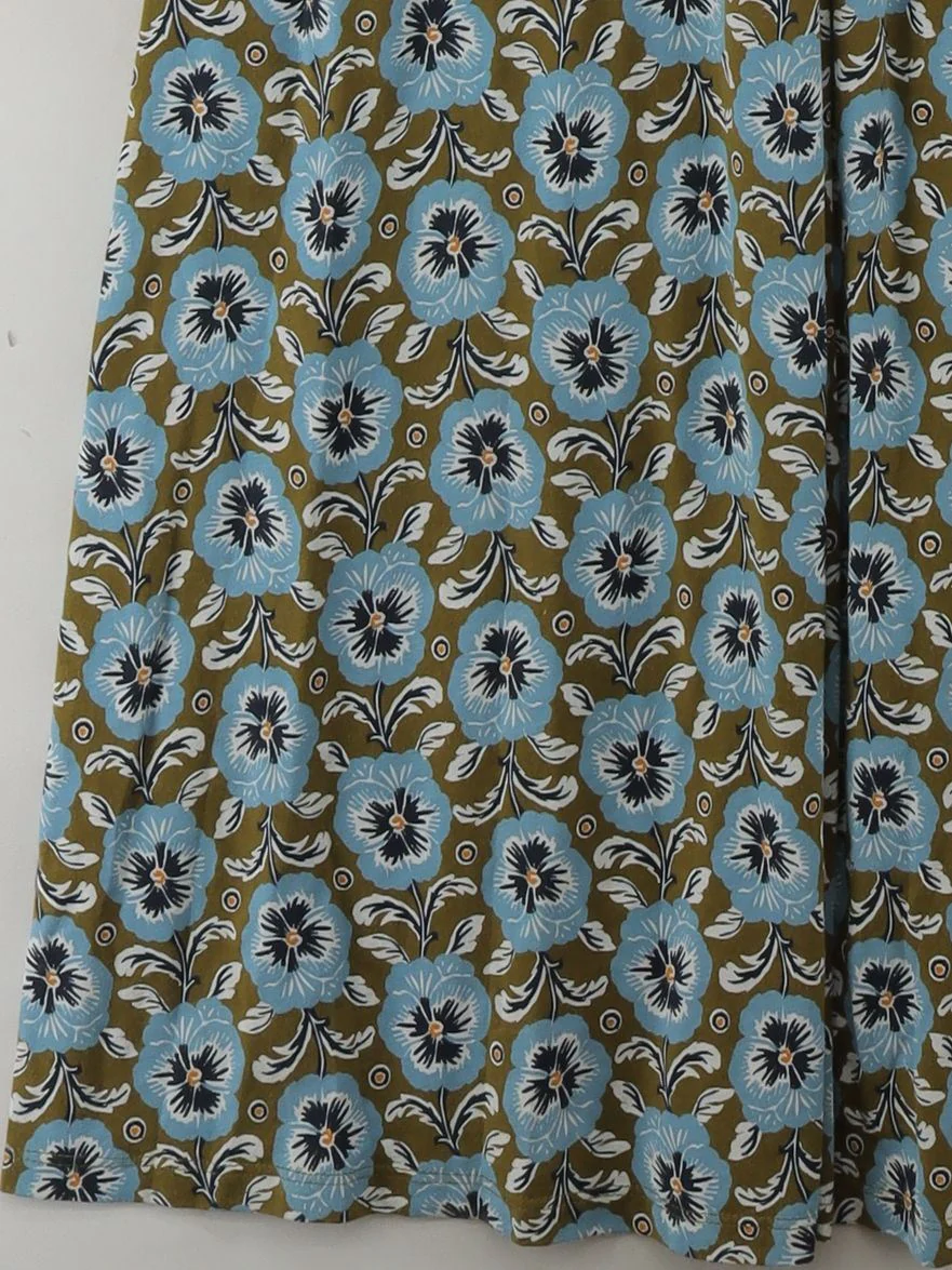SEASALT CORNWALL Skater Midi Dress UK18 in Green - Image 4