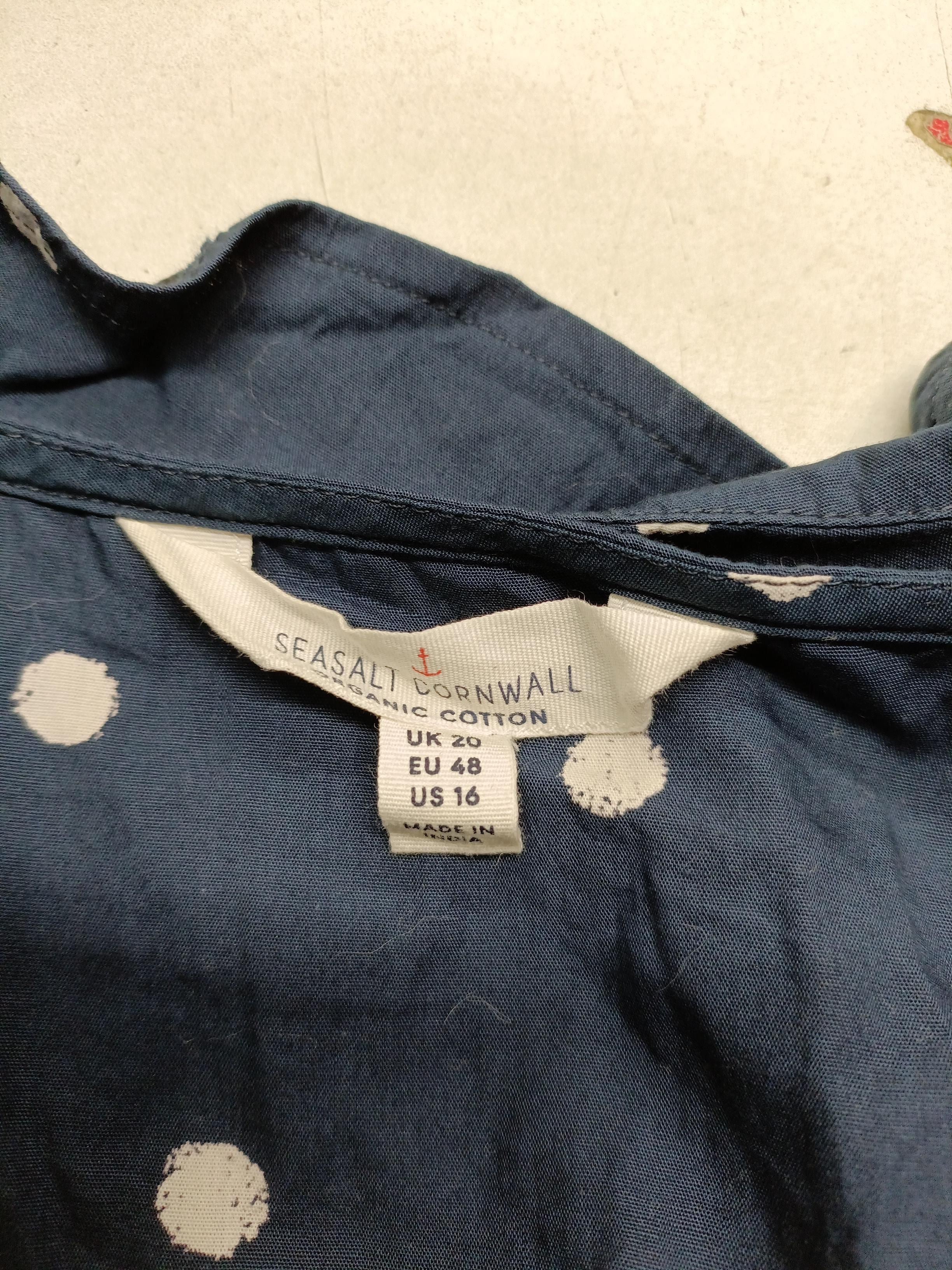 SEASALT CORNWALL Skater Midi Dress UK20 in Blue - Image 5