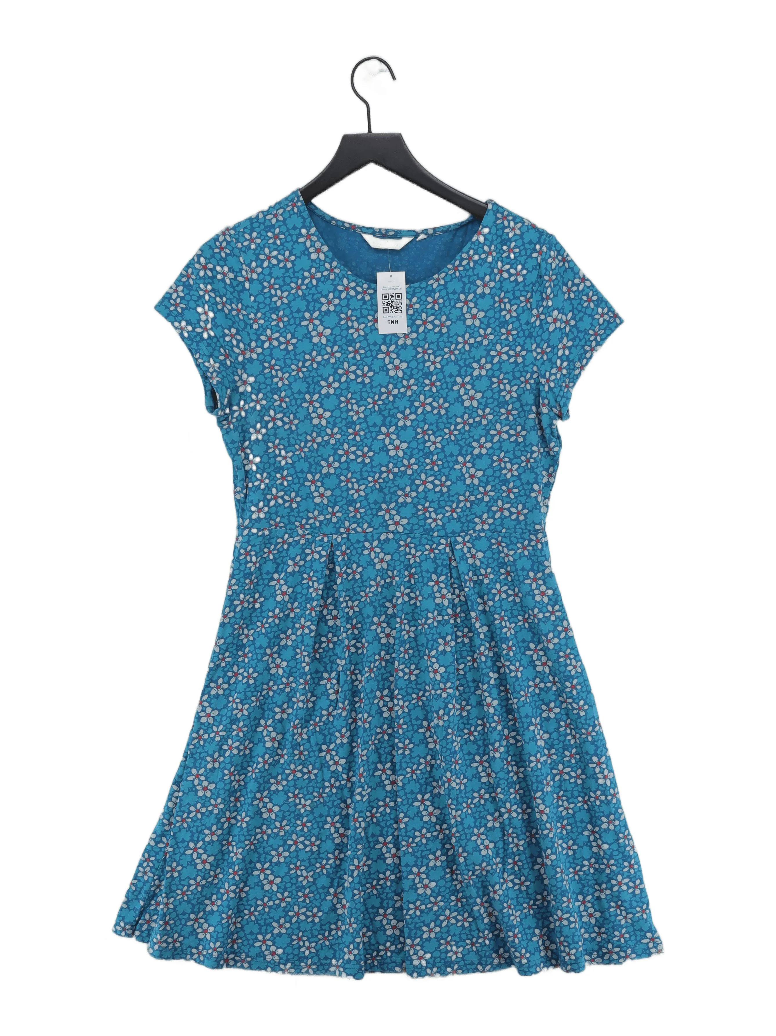 SEASALT CORNWALL Skater Mini Dress UK14 in Blue