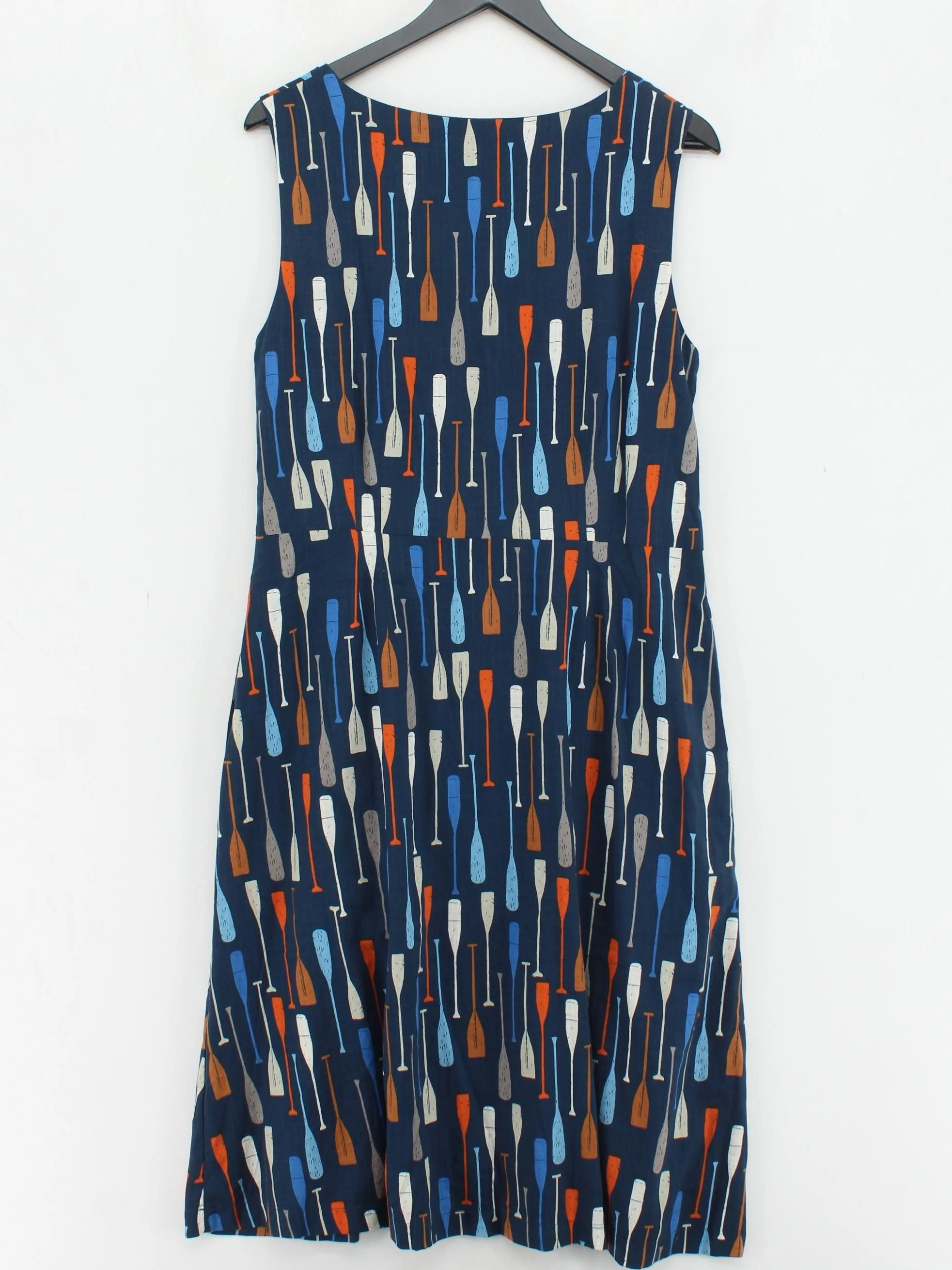 SEASALT CORNWALL Skater Mini Dress UK14 in Blue - Image 2
