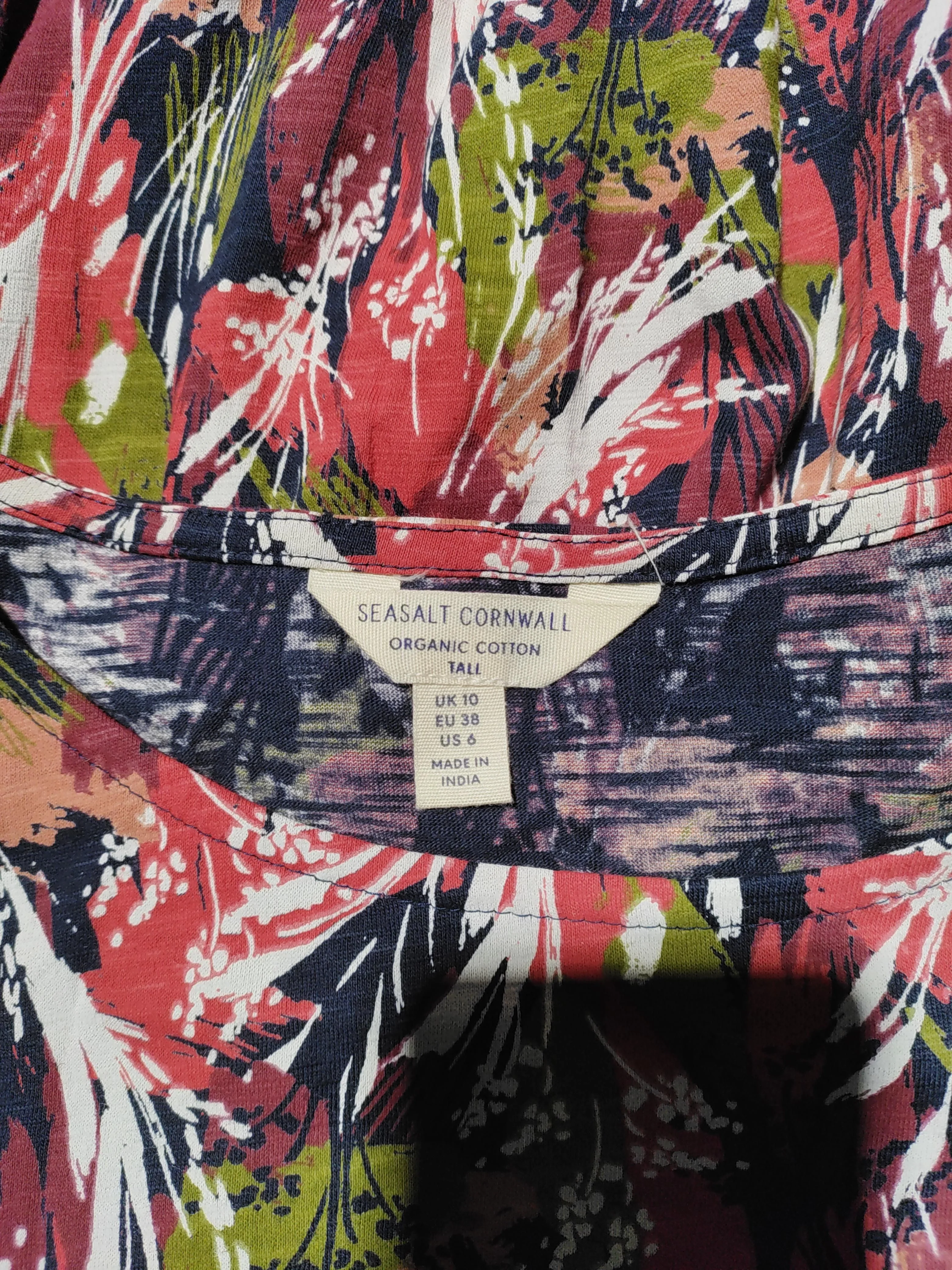 SEASALT CORNWALL T-Shirt Midi Dress UK10 in Multi - Image 5