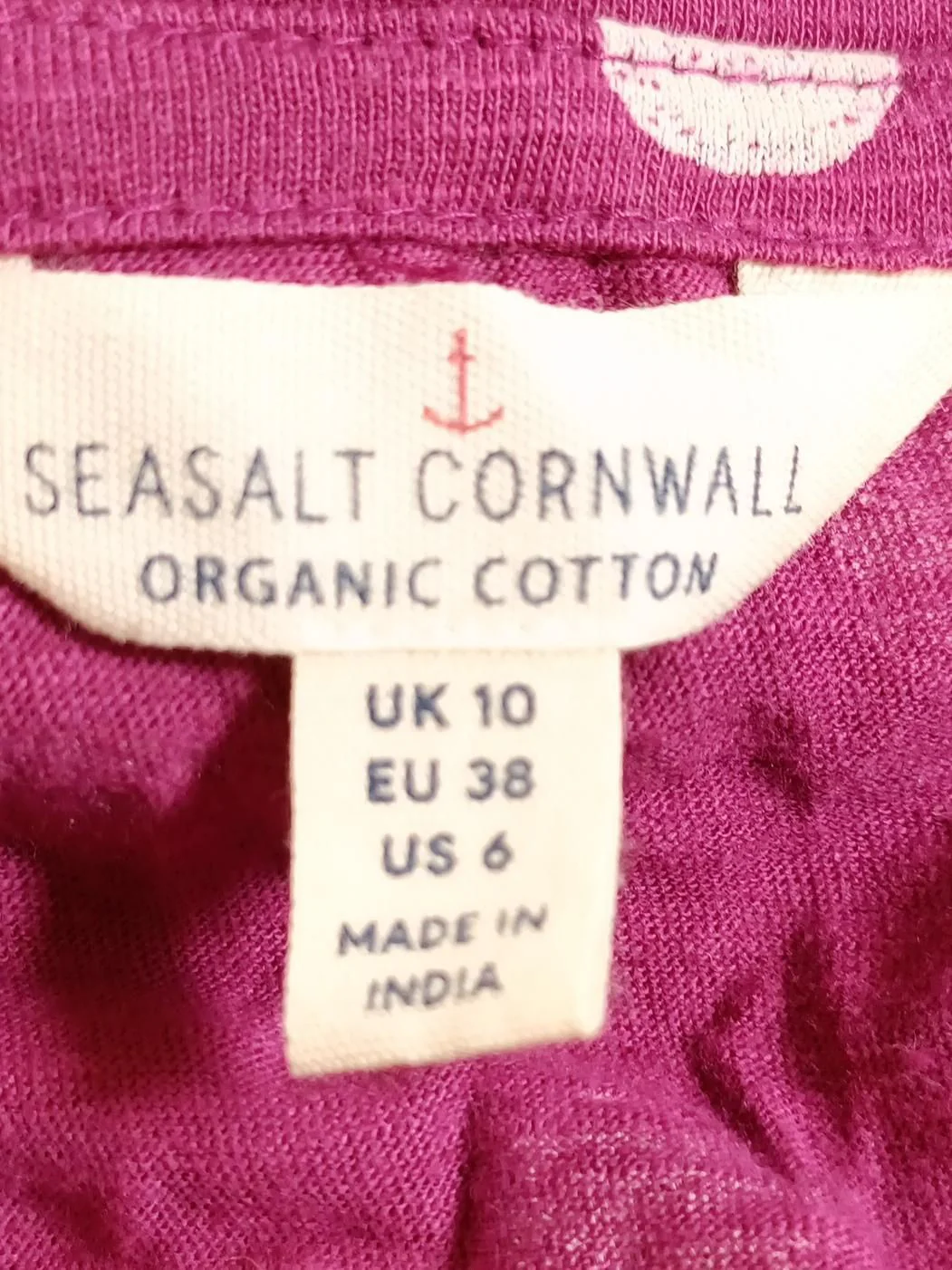 SEASALT CORNWALL T-Shirt Midi Dress UK10 in Pink - Image 6