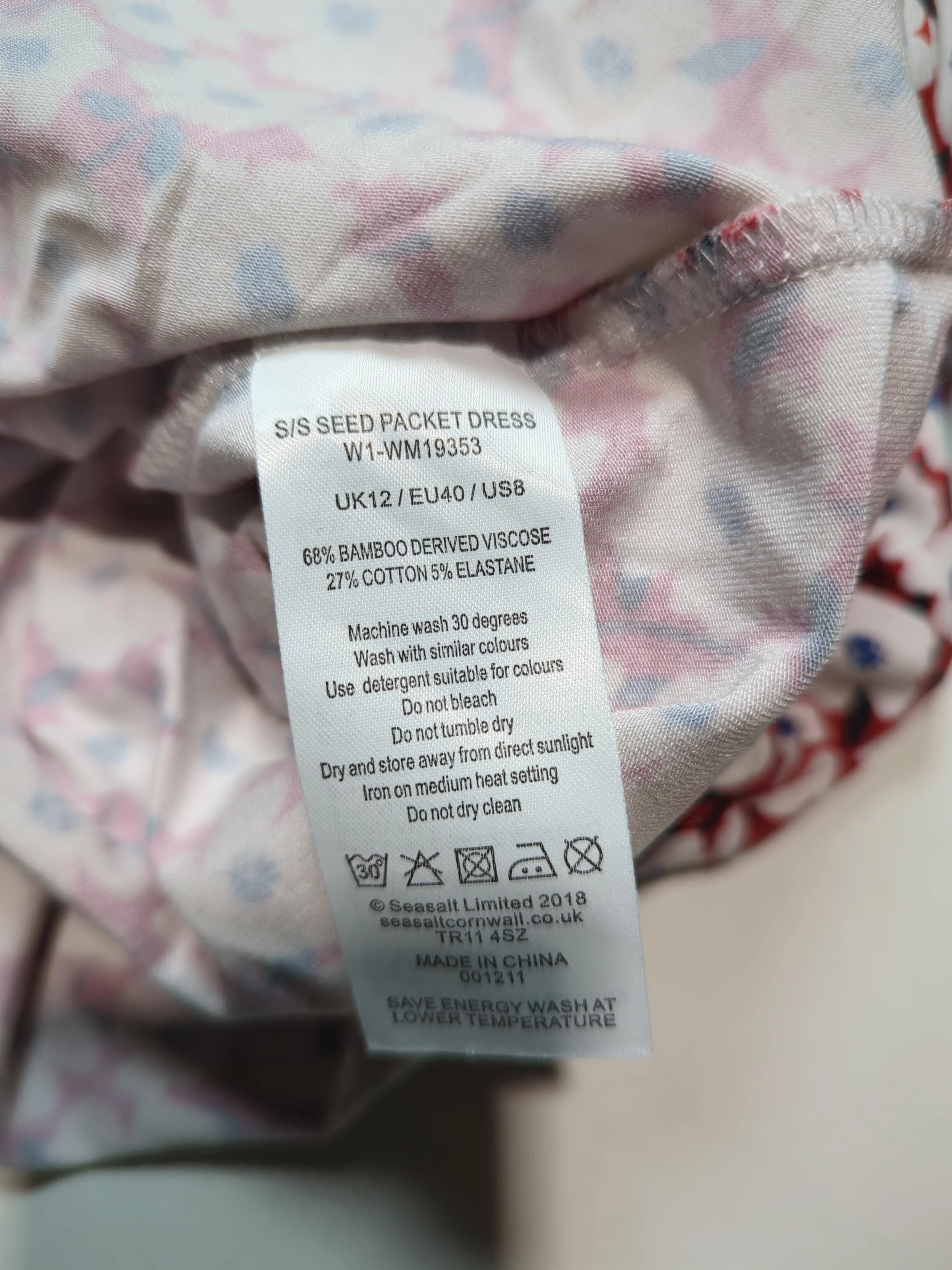 SEASALT CORNWALL T-Shirt Midi Dress UK12 in Multi - Image 6