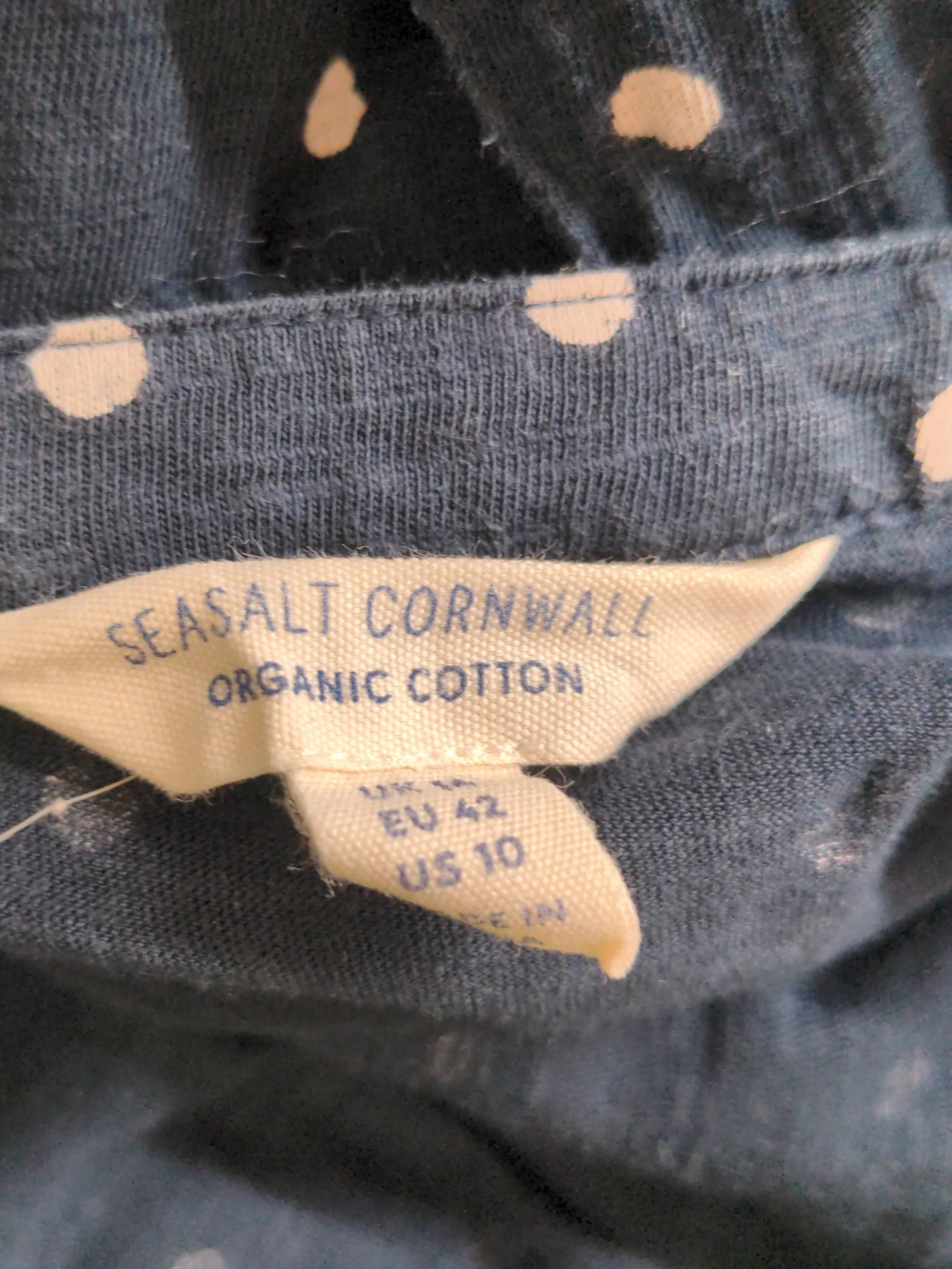 SEASALT CORNWALL T-Shirt Midi Dress UK14 in Blue - Image 5