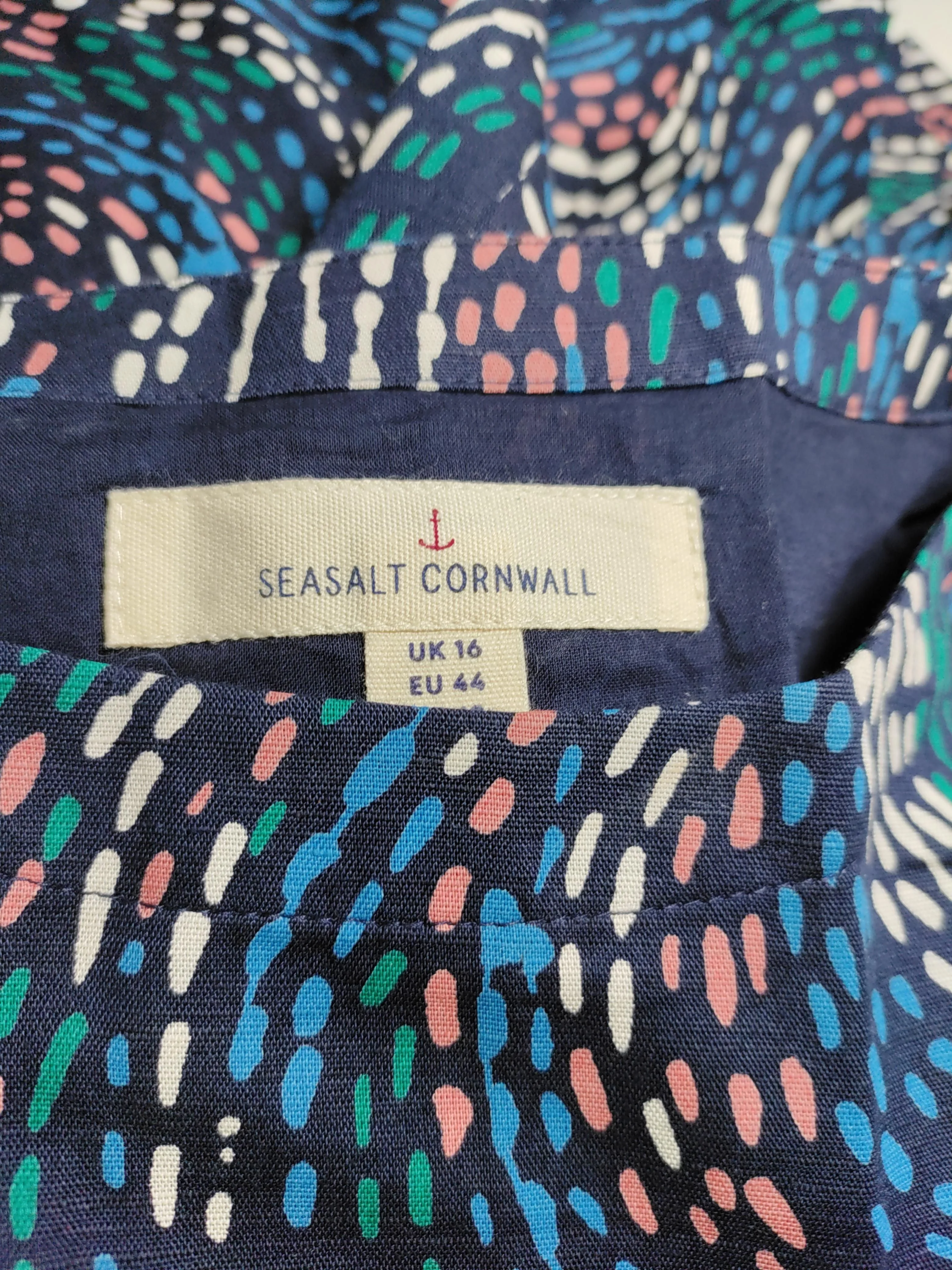 SEASALT CORNWALL T-Shirt Midi Dress UK16 in Blue - Image 5