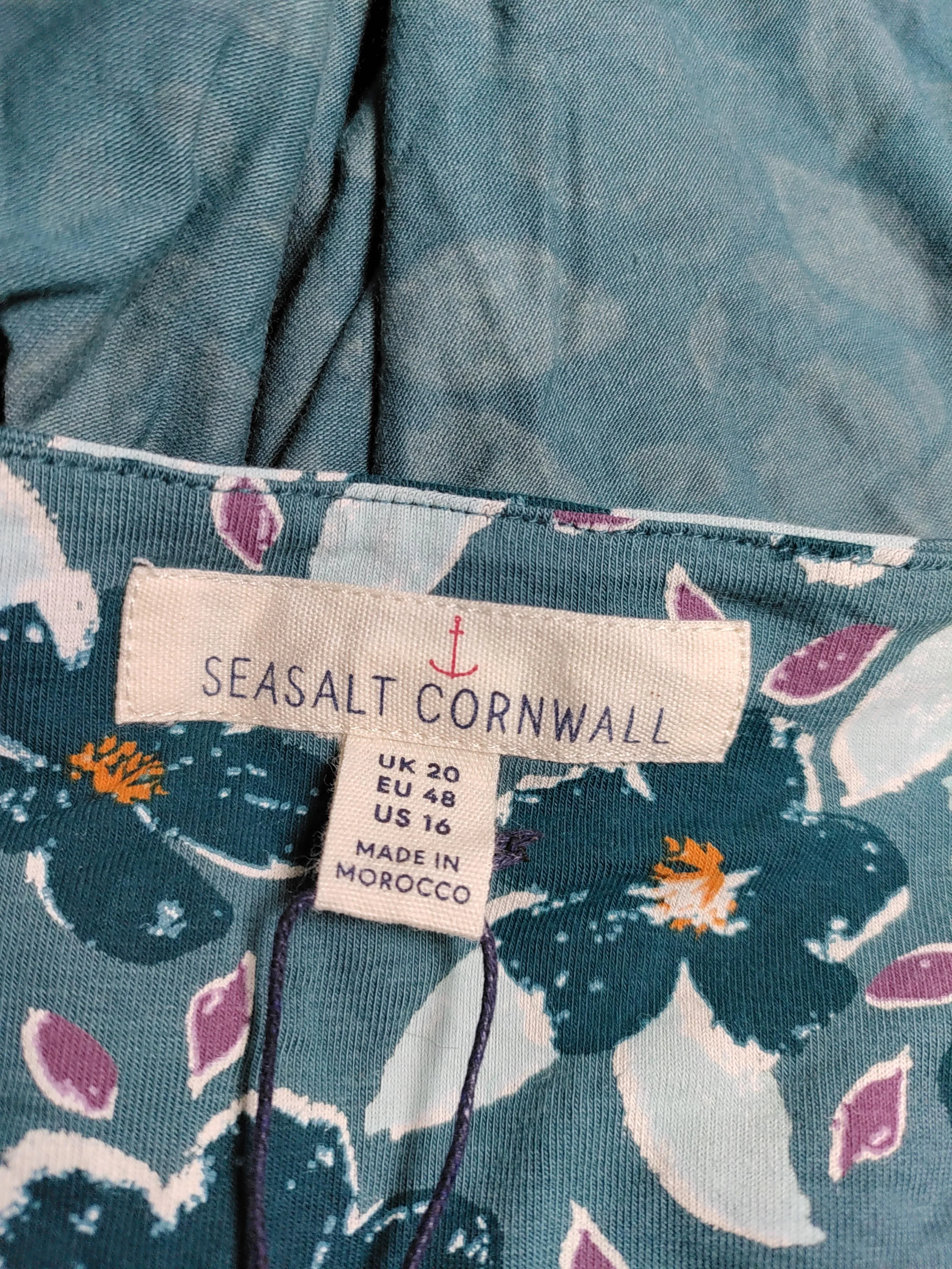 SEASALT CORNWALL T-Shirt Midi Dress UK20 in Green - Image 5