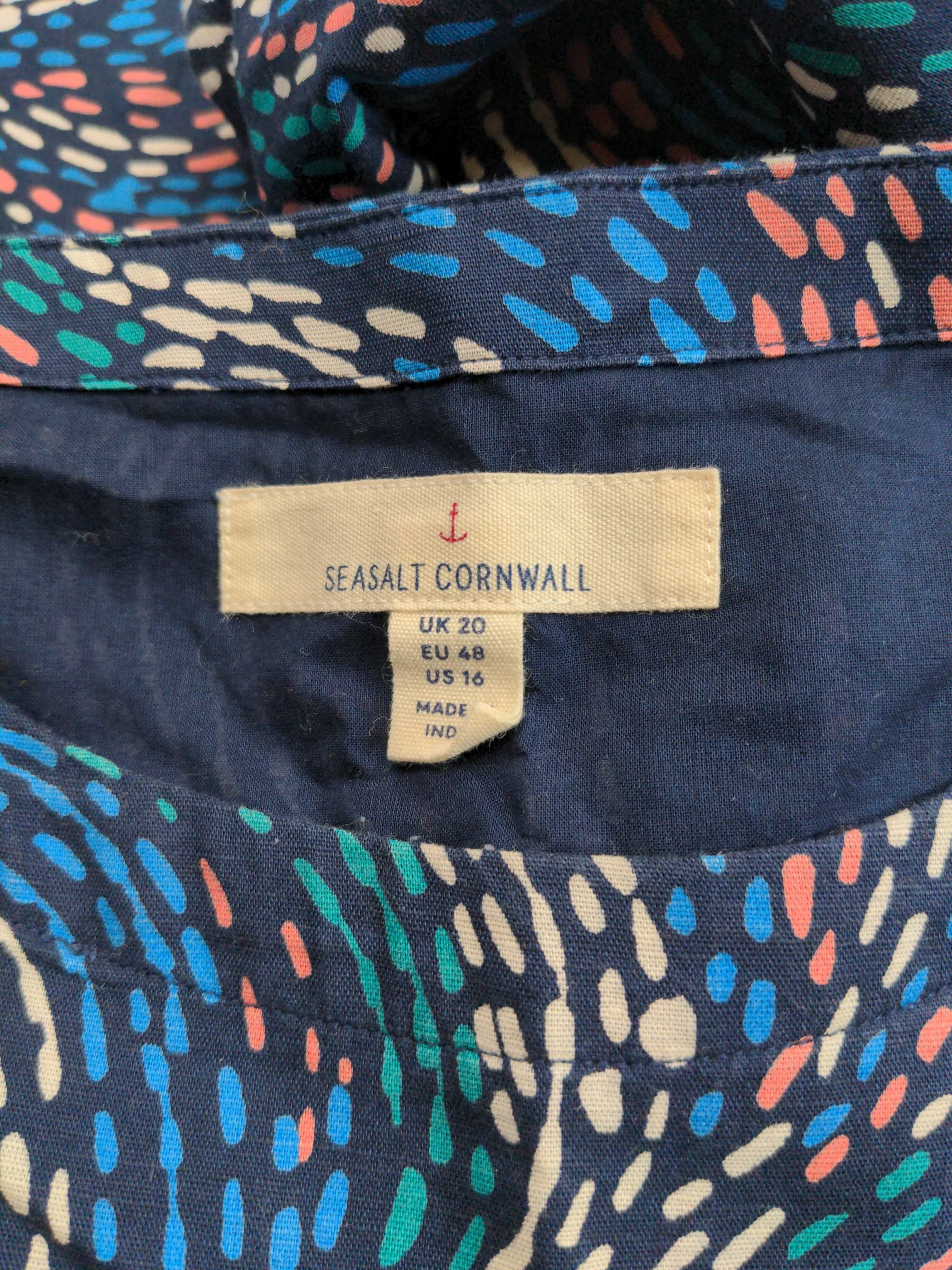 SEASALT CORNWALL T-Shirt Midi Dress UK20 in Multi - Image 5