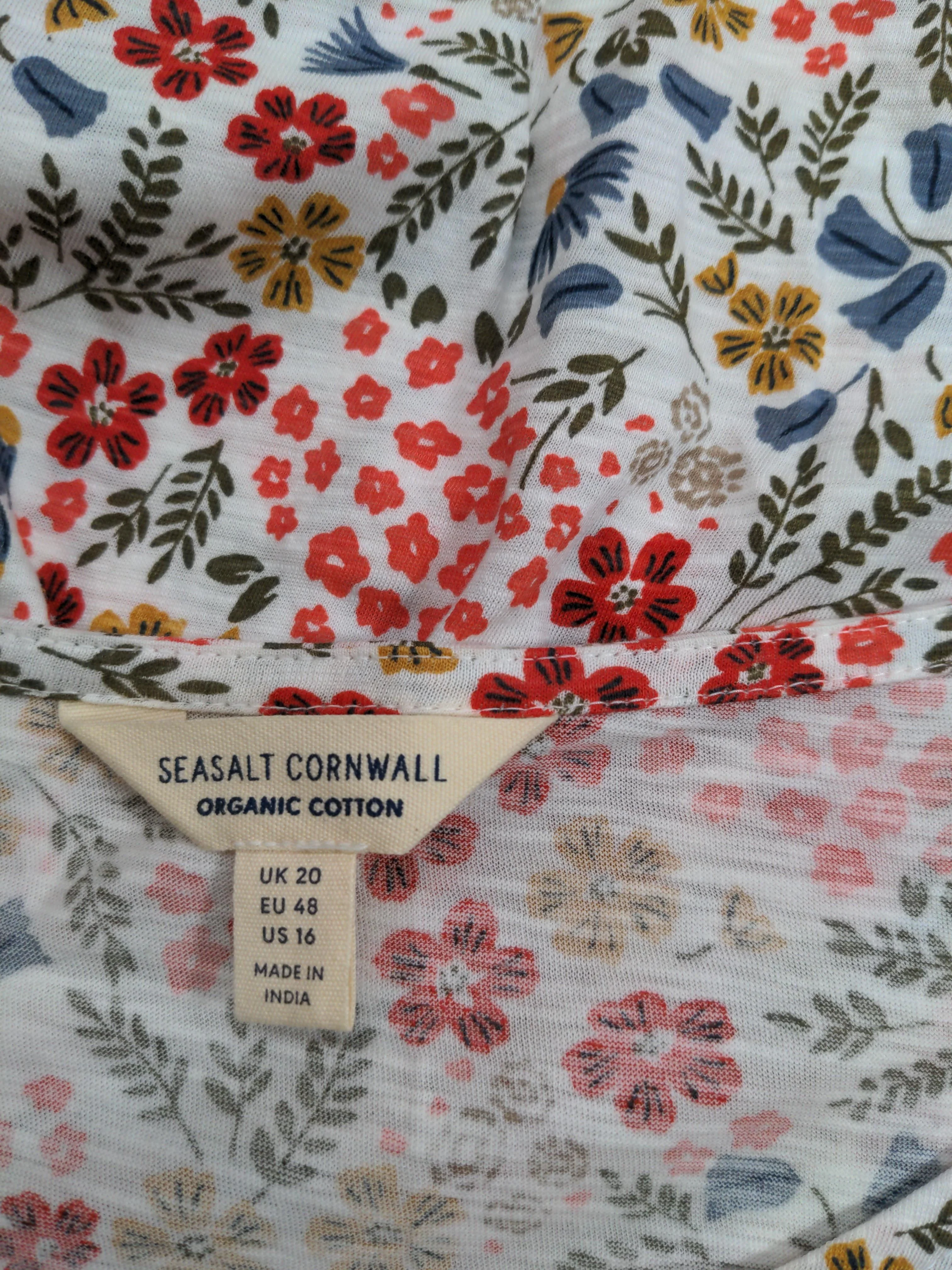 SEASALT CORNWALL T-Shirt Midi Dress UK20 in Multi - Image 5