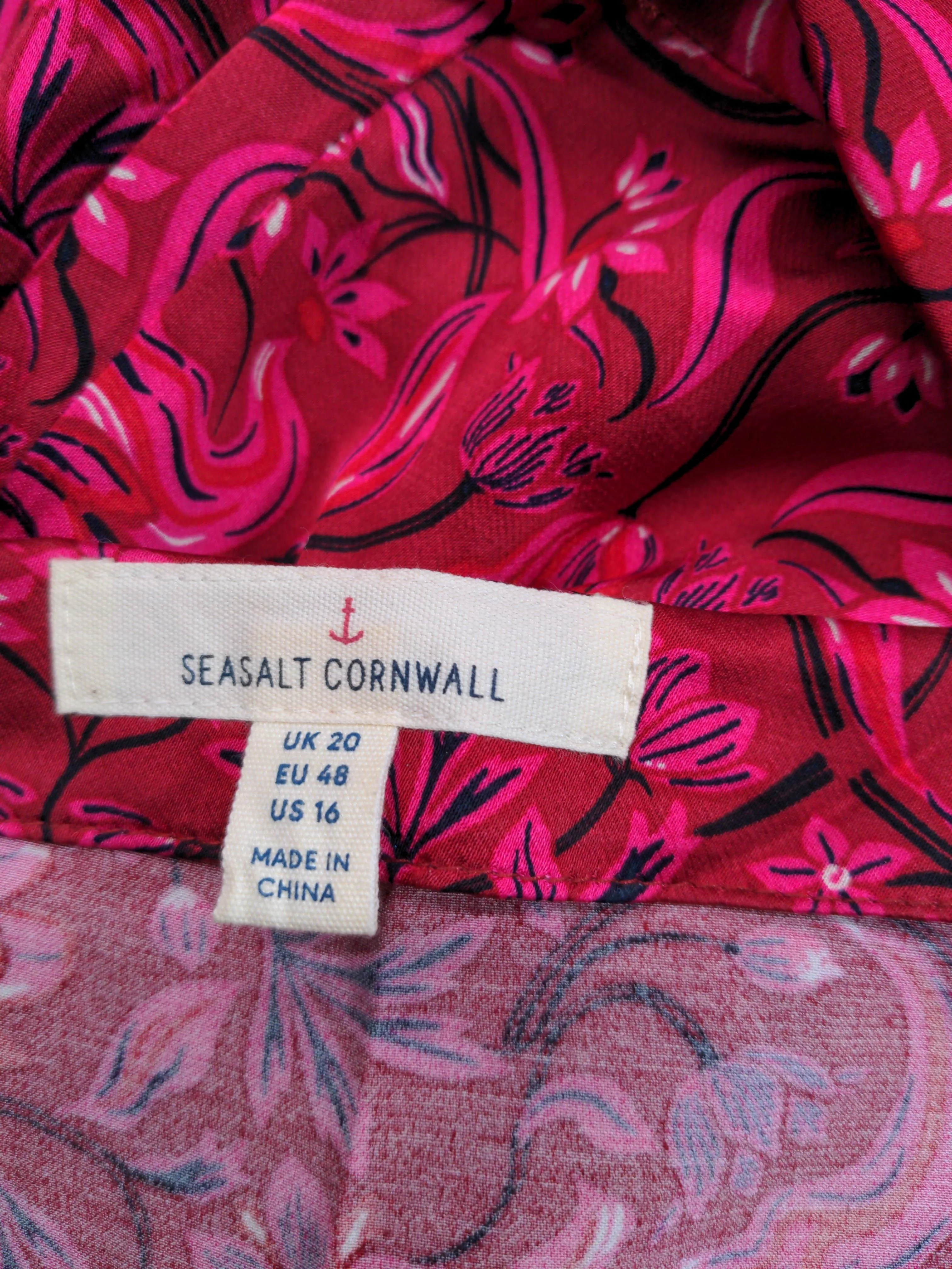 SEASALT CORNWALL T-Shirt Midi Dress UK20 in Red - Image 5