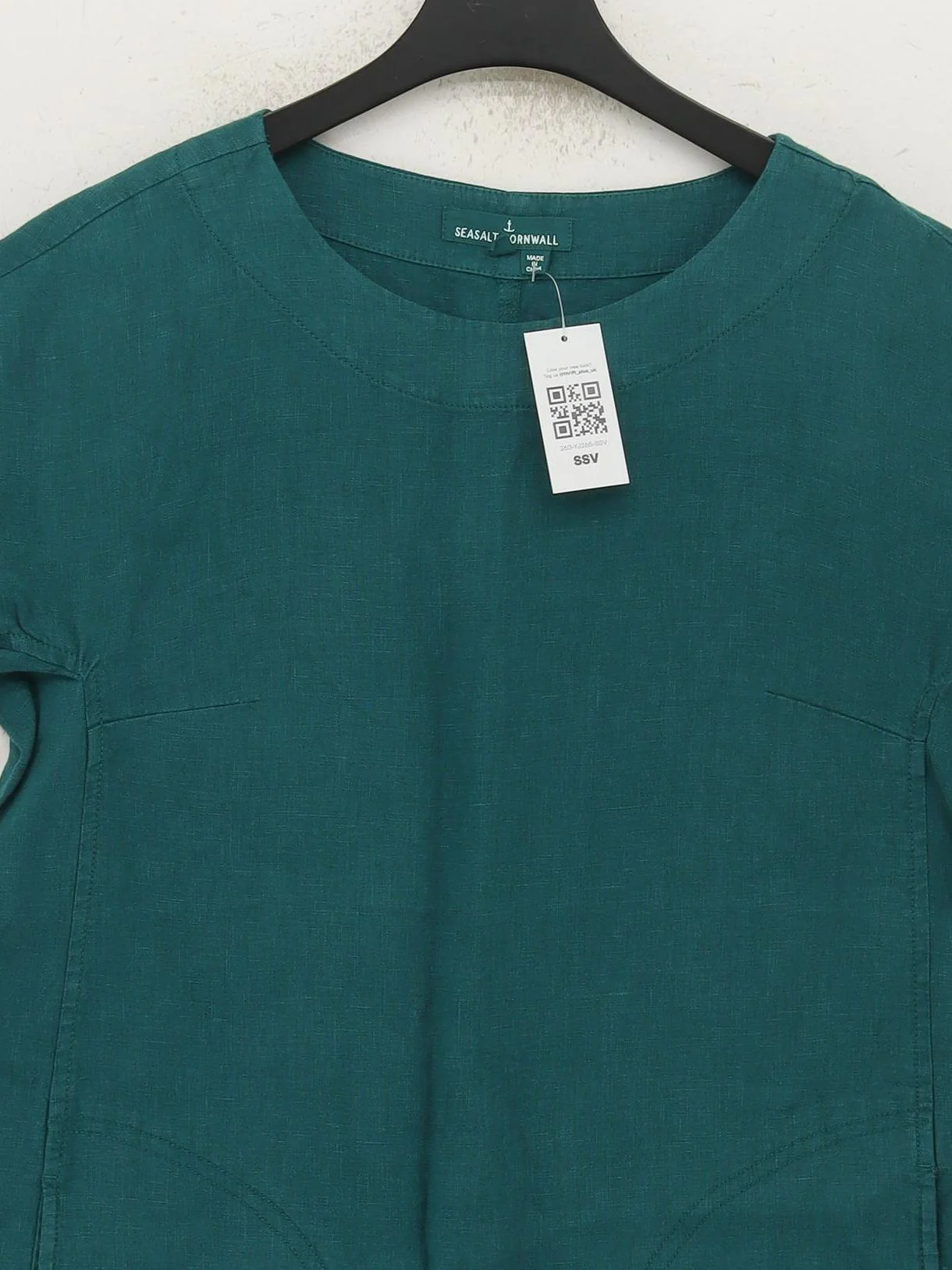 SEASALT CORNWALL T-Shirt Mini Dress UK10 in Green - Image 3