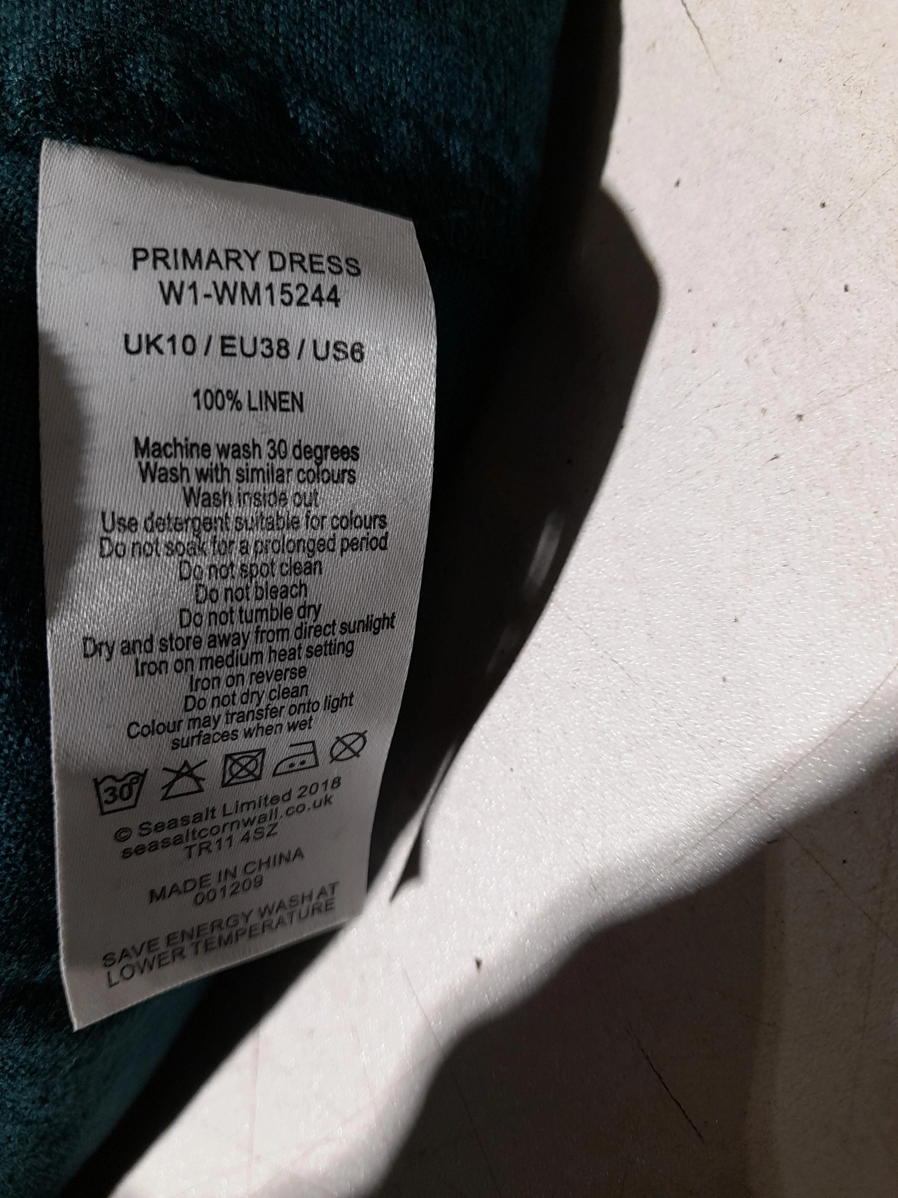 SEASALT CORNWALL T-Shirt Mini Dress UK10 in Green - Image 7