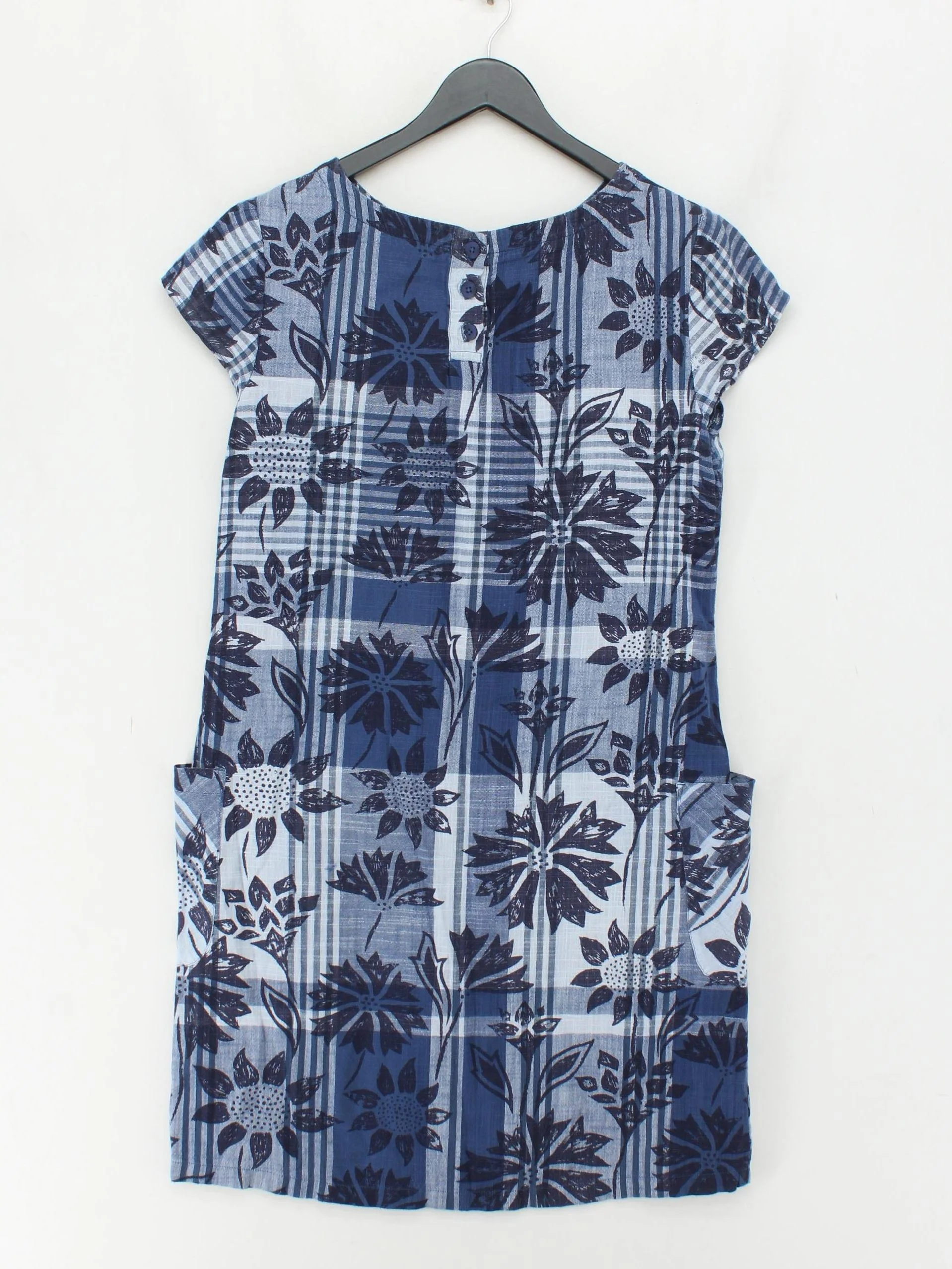 SEASALT CORNWALL T-Shirt Mini Dress UK12 in Blue - Image 2