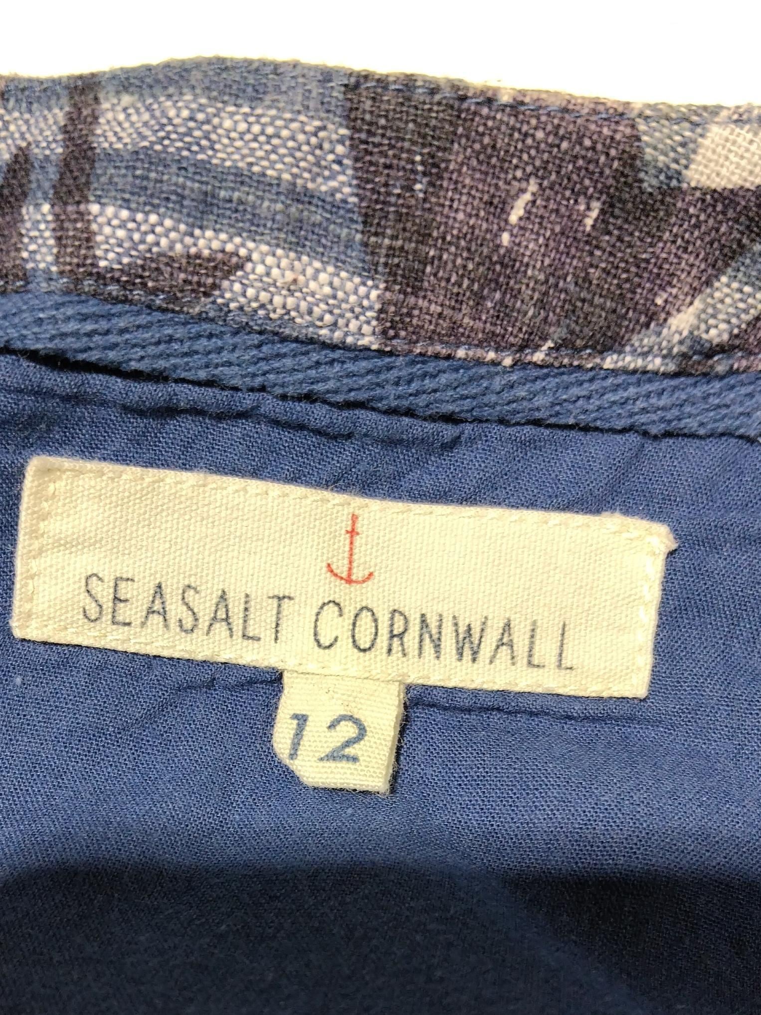 SEASALT CORNWALL T-Shirt Mini Dress UK12 in Blue - Image 5