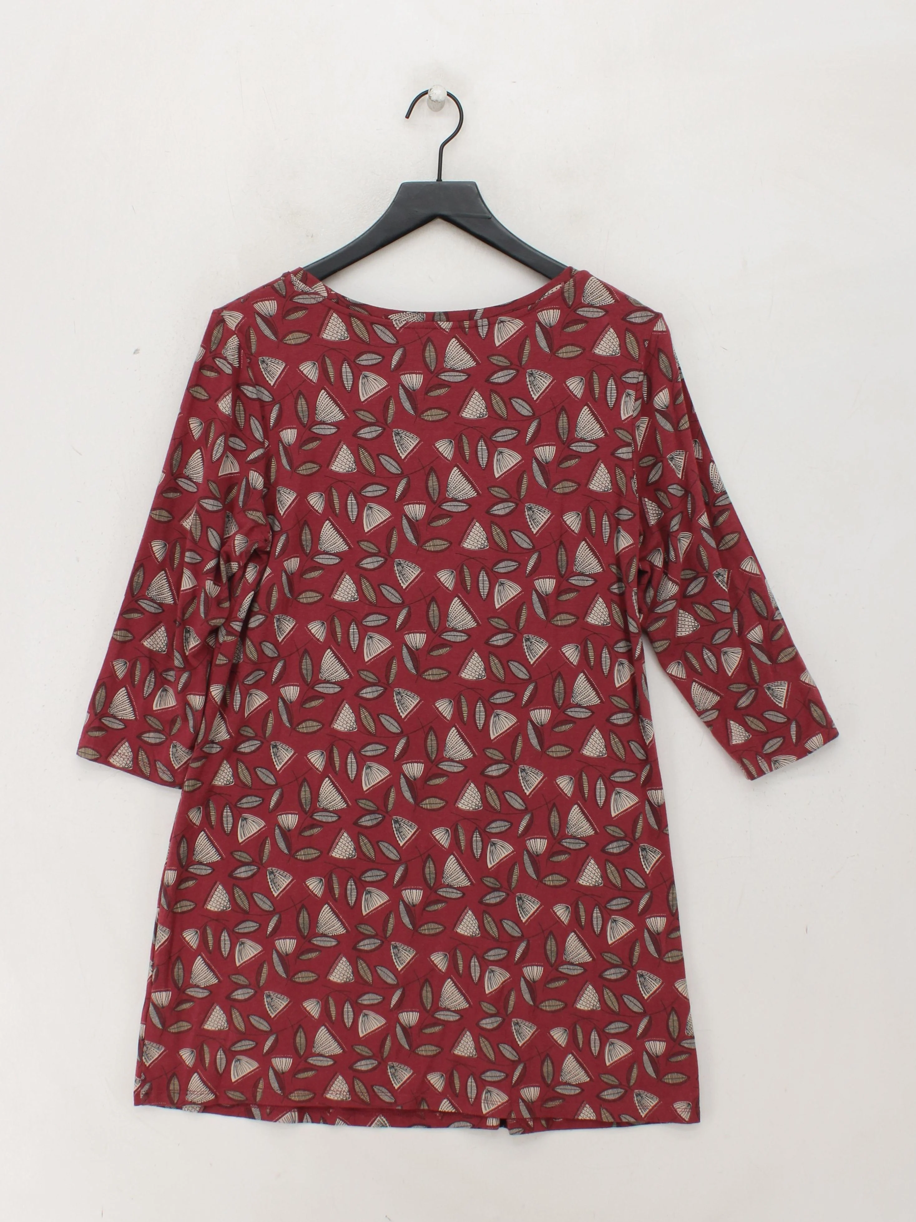 SEASALT CORNWALL T-Shirt Mini Dress UK12 in Brown - Image 2