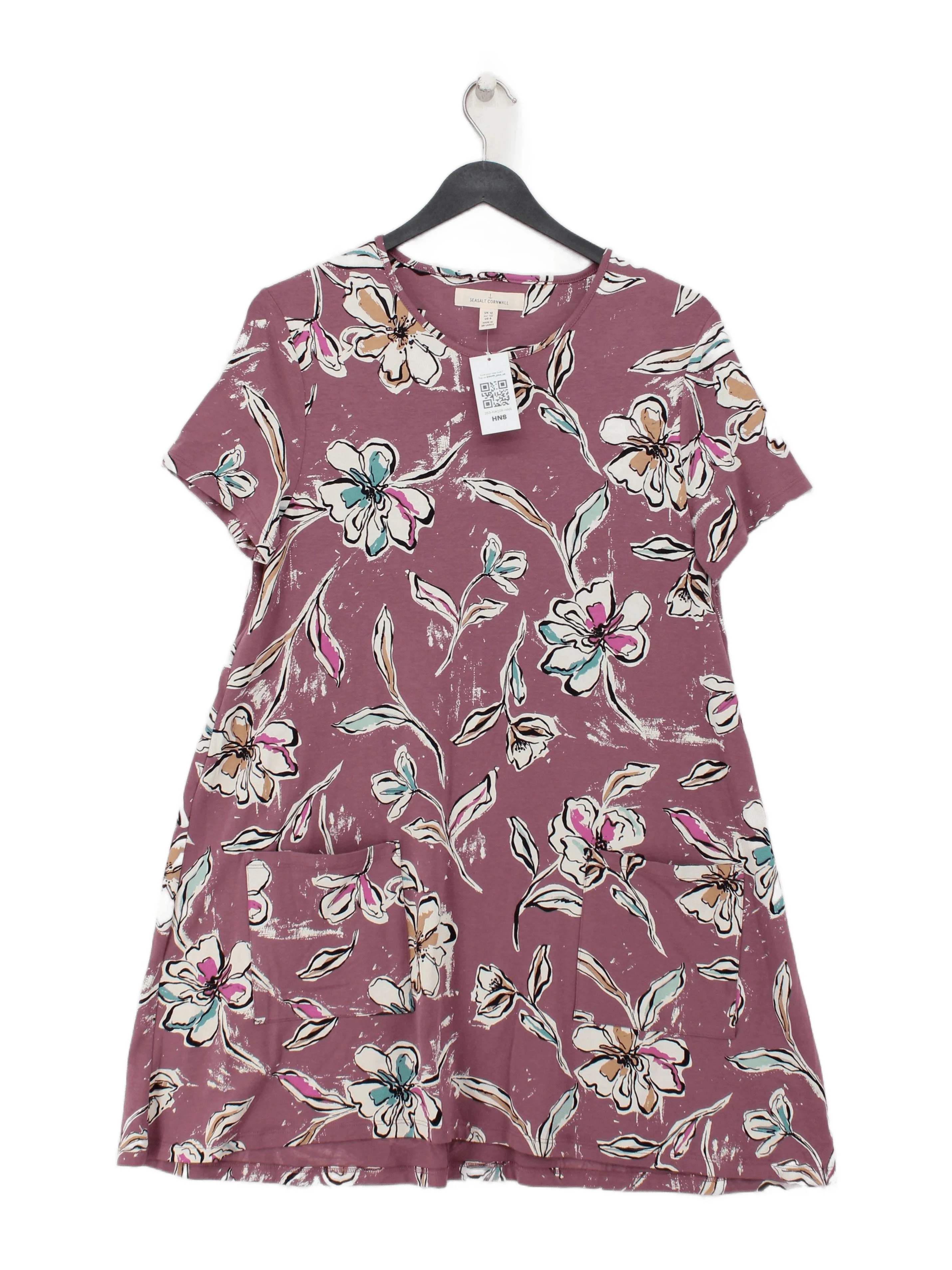 SEASALT CORNWALL T-Shirt Mini Dress UK12 in Purple