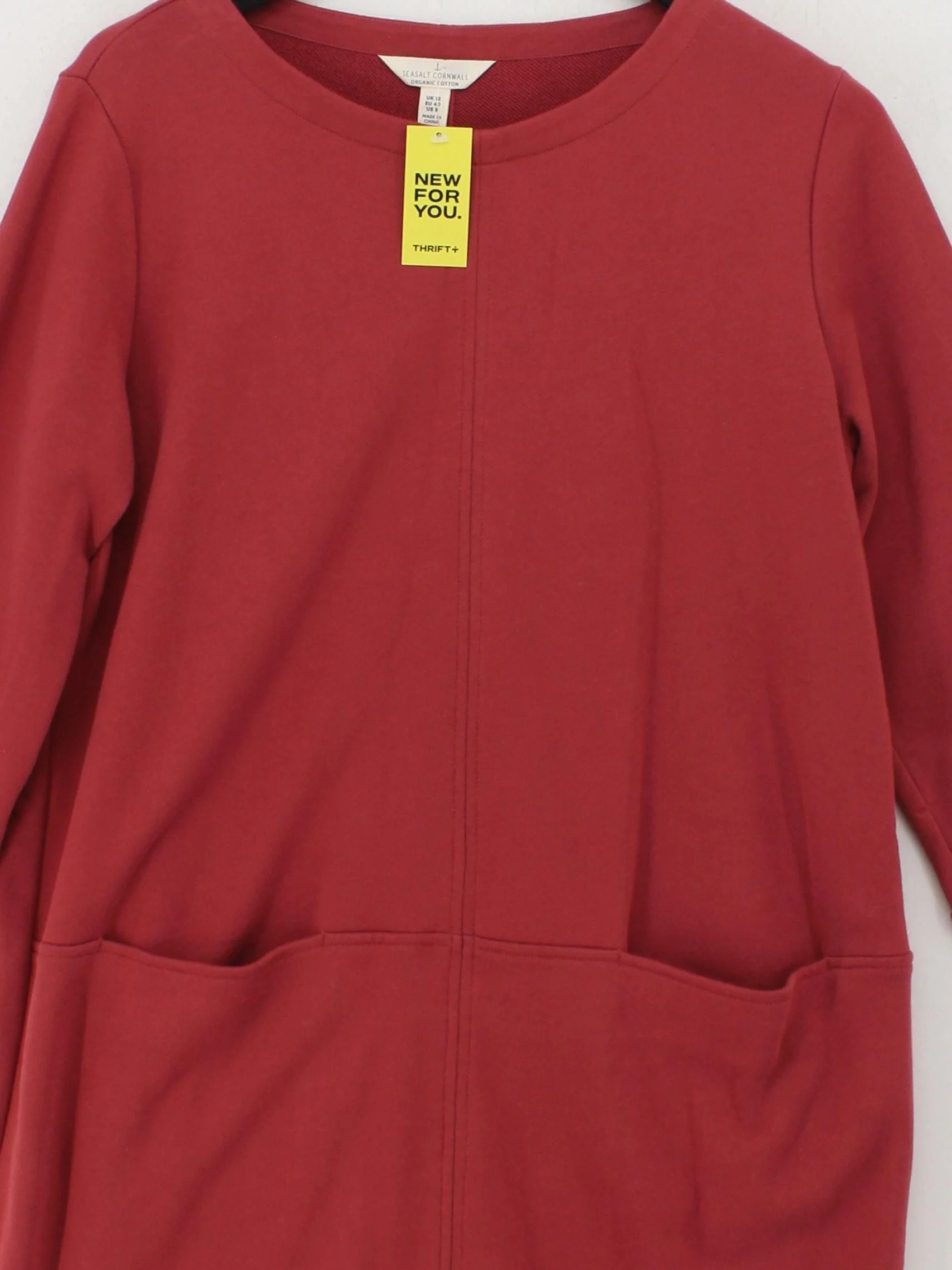 SEASALT CORNWALL T-Shirt Mini Dress UK12 in Red - Image 3