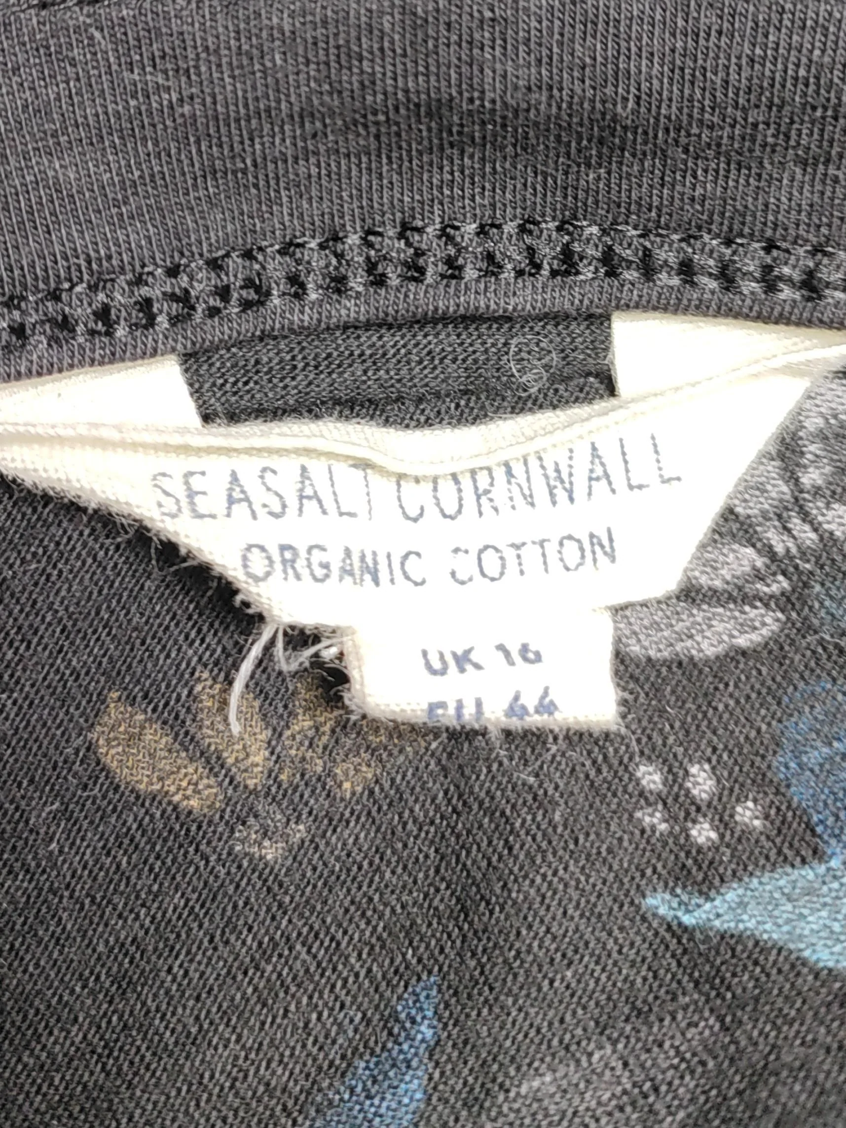 SEASALT CORNWALL T-Shirt Mini Dress UK16 in Black - Image 5