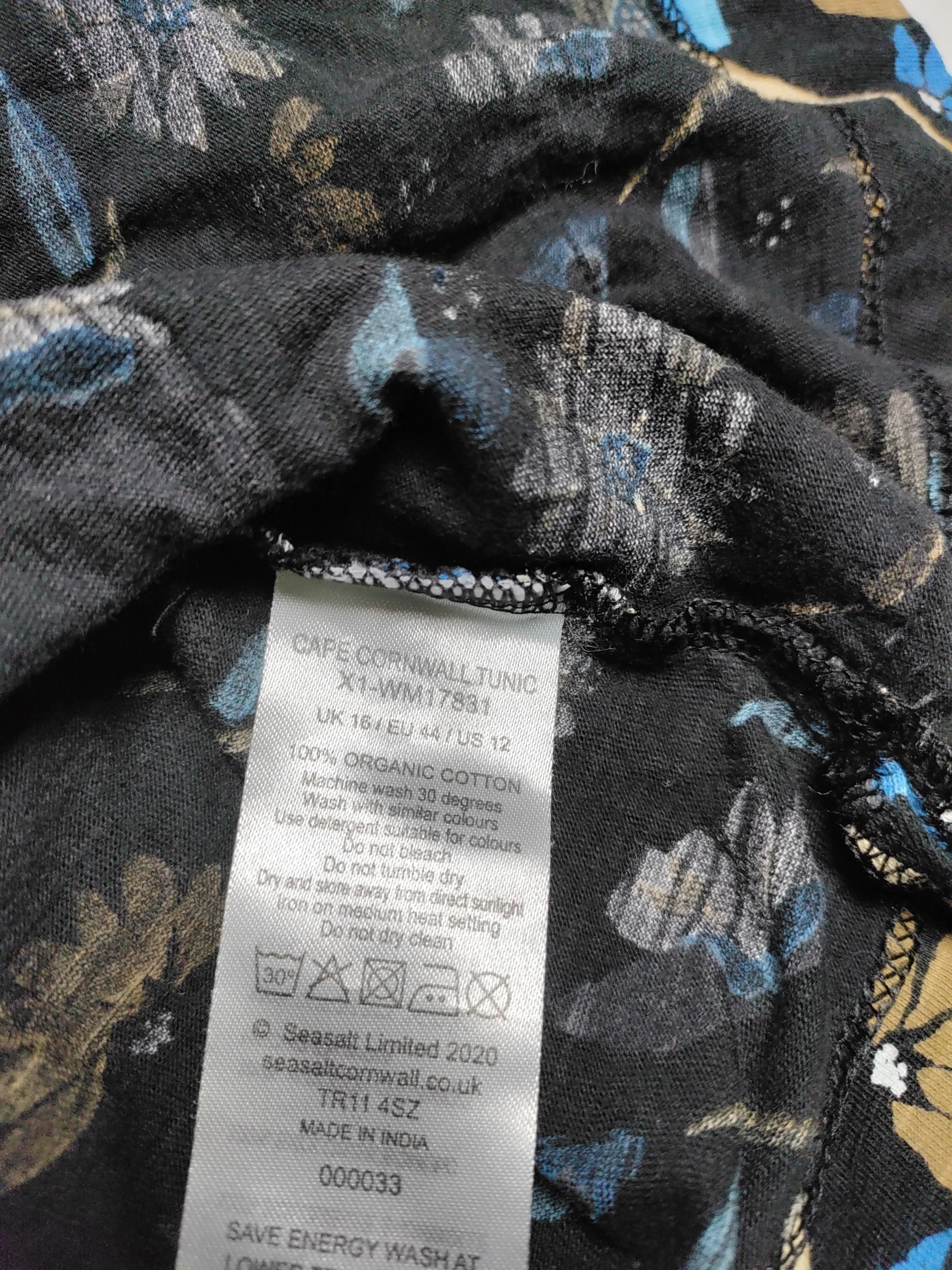 SEASALT CORNWALL T-Shirt Mini Dress UK16 in Black - Image 6