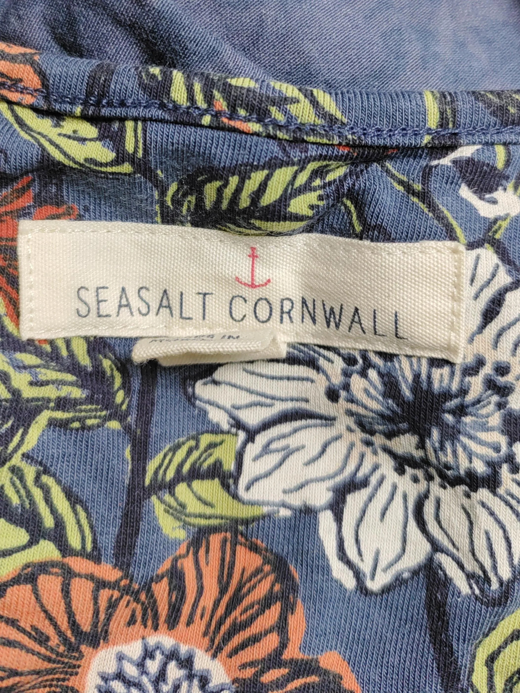 SEASALT CORNWALL T-Shirt Mini Dress UK20 in Blue - Image 5