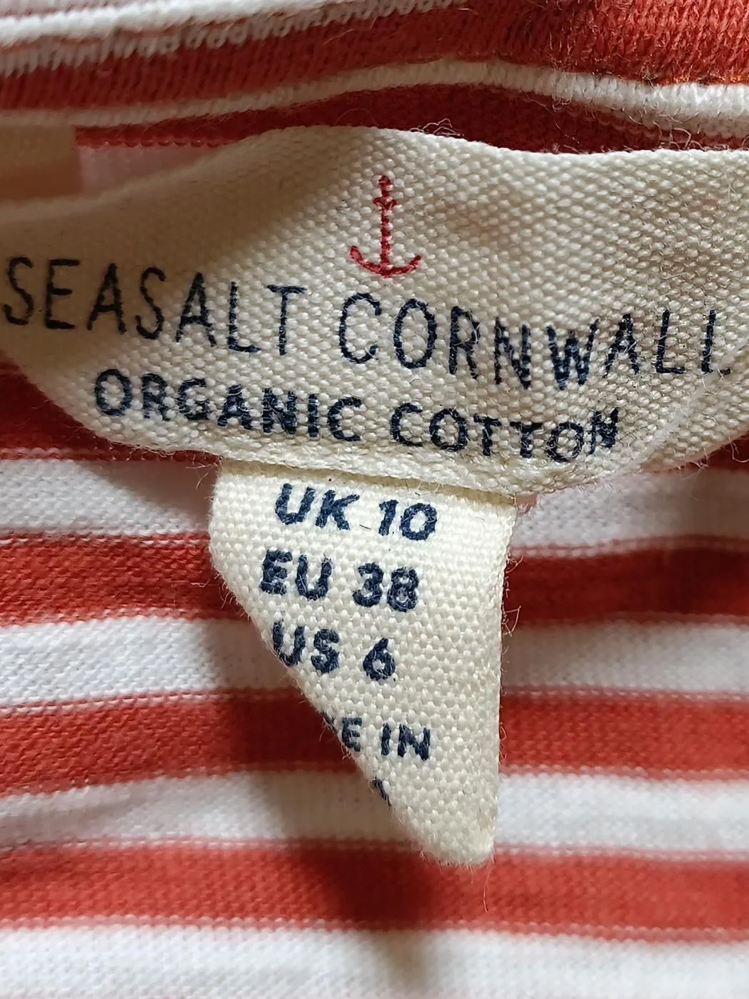 SEASALT CORNWALL Tank Midi Dress UK10 in Red - Image 5