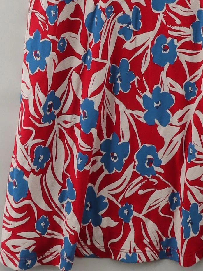 SEASALT CORNWALL Tank Midi Dress UK16 in Red - Image 4