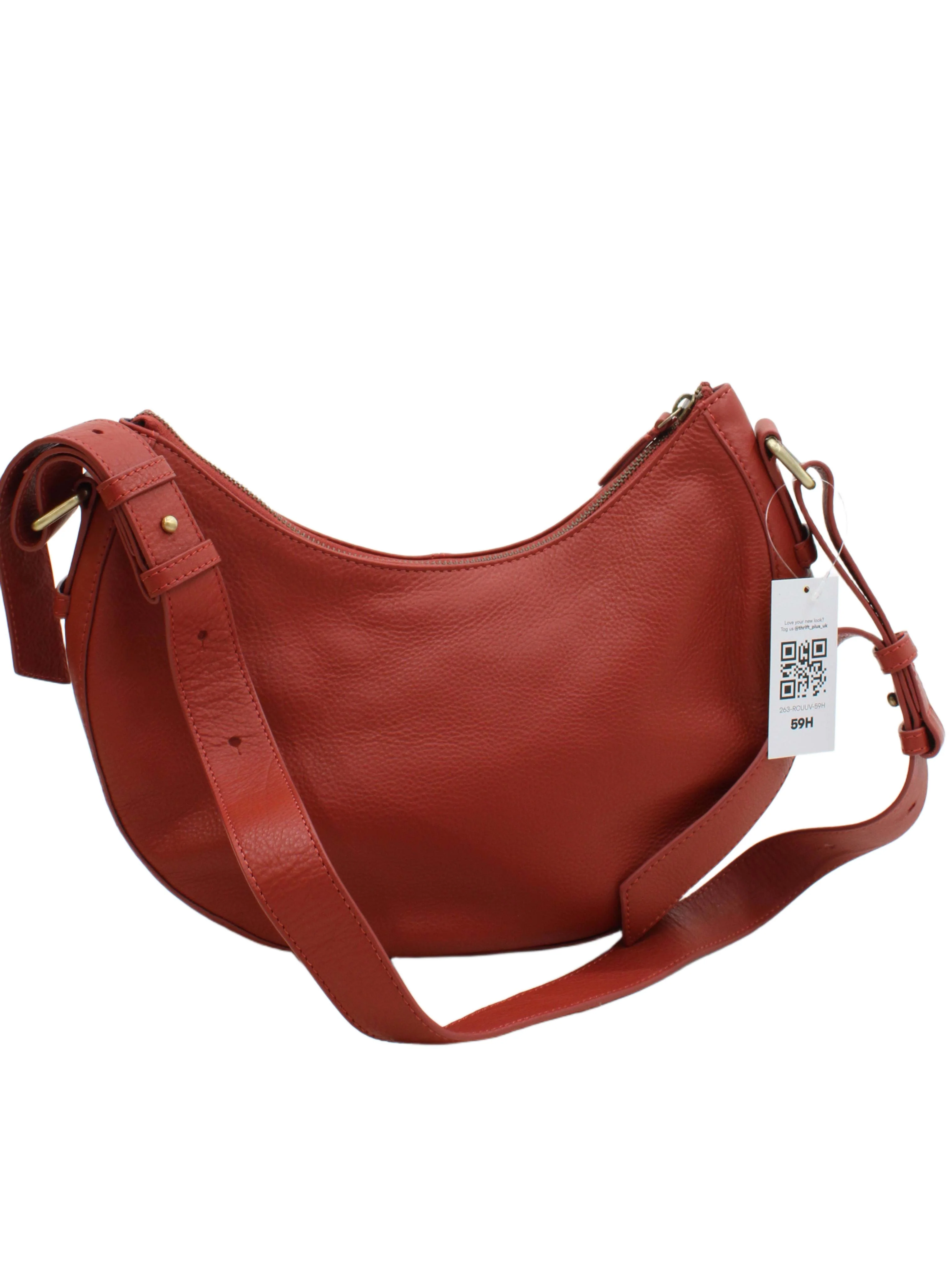 SEASALT CORNWALL Women's Bag Red Leather with Polyester Shoulder Bag