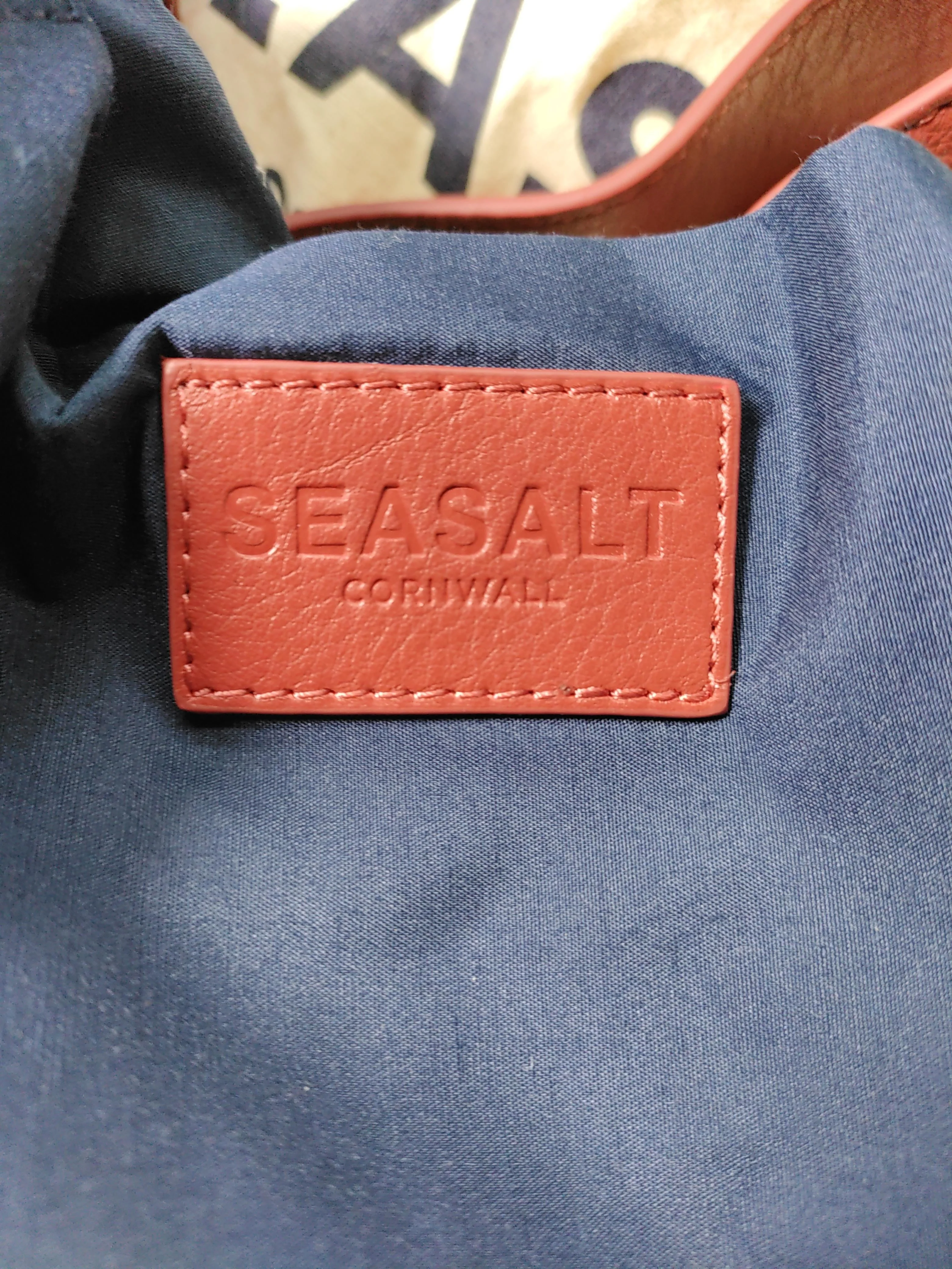 SEASALT CORNWALL Women's Bag Red Leather with Polyester Shoulder Bag - Image 5