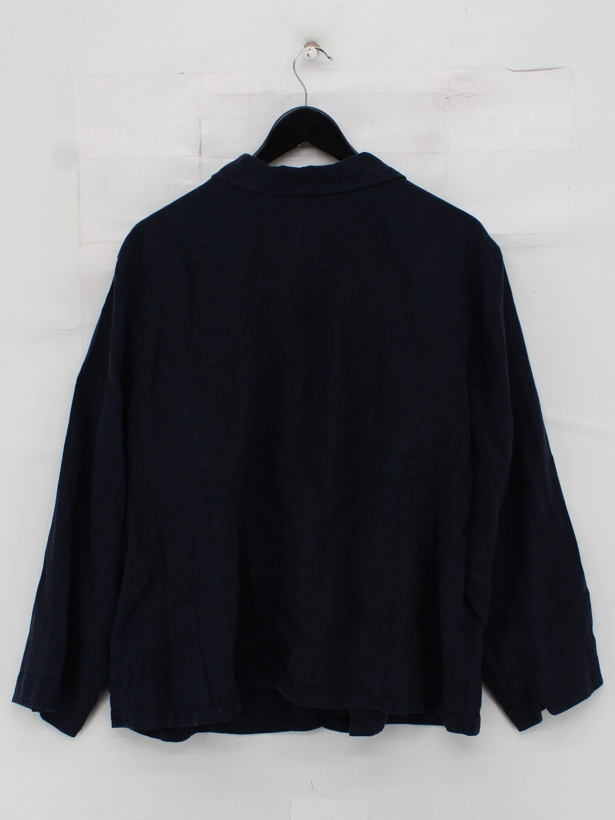 SEASALT CORNWALL Women's Blazer M Blue Linen with Cotton Overcoat - Image 2