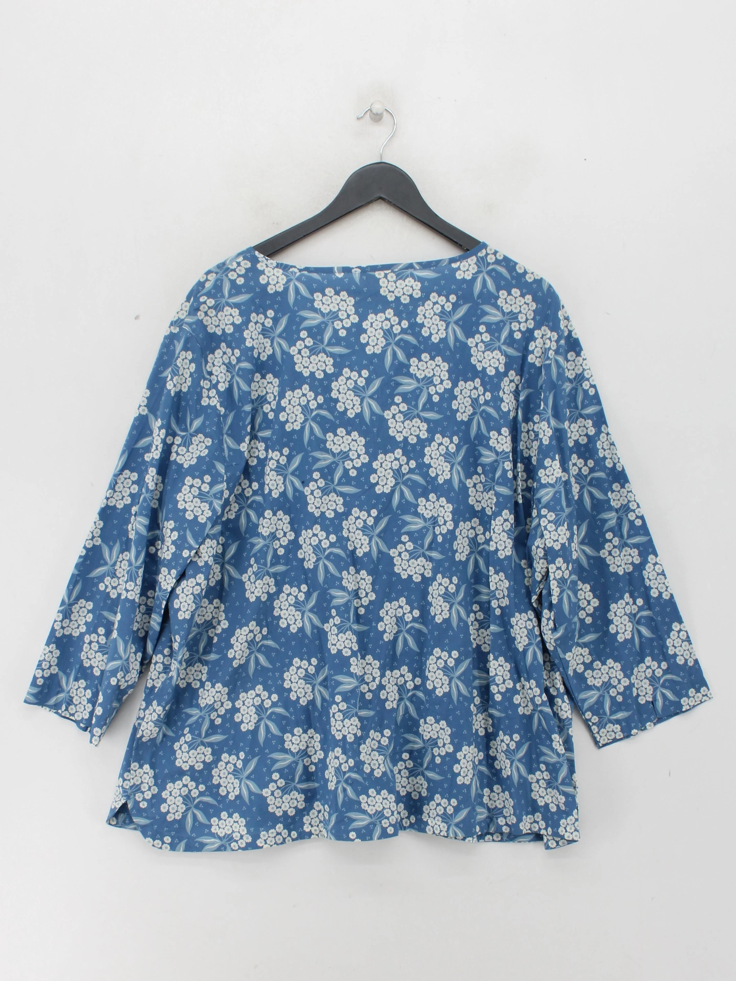 SEASALT CORNWALL Women's Blouse XXXL Blue 100% Cotton Basic - Image 2
