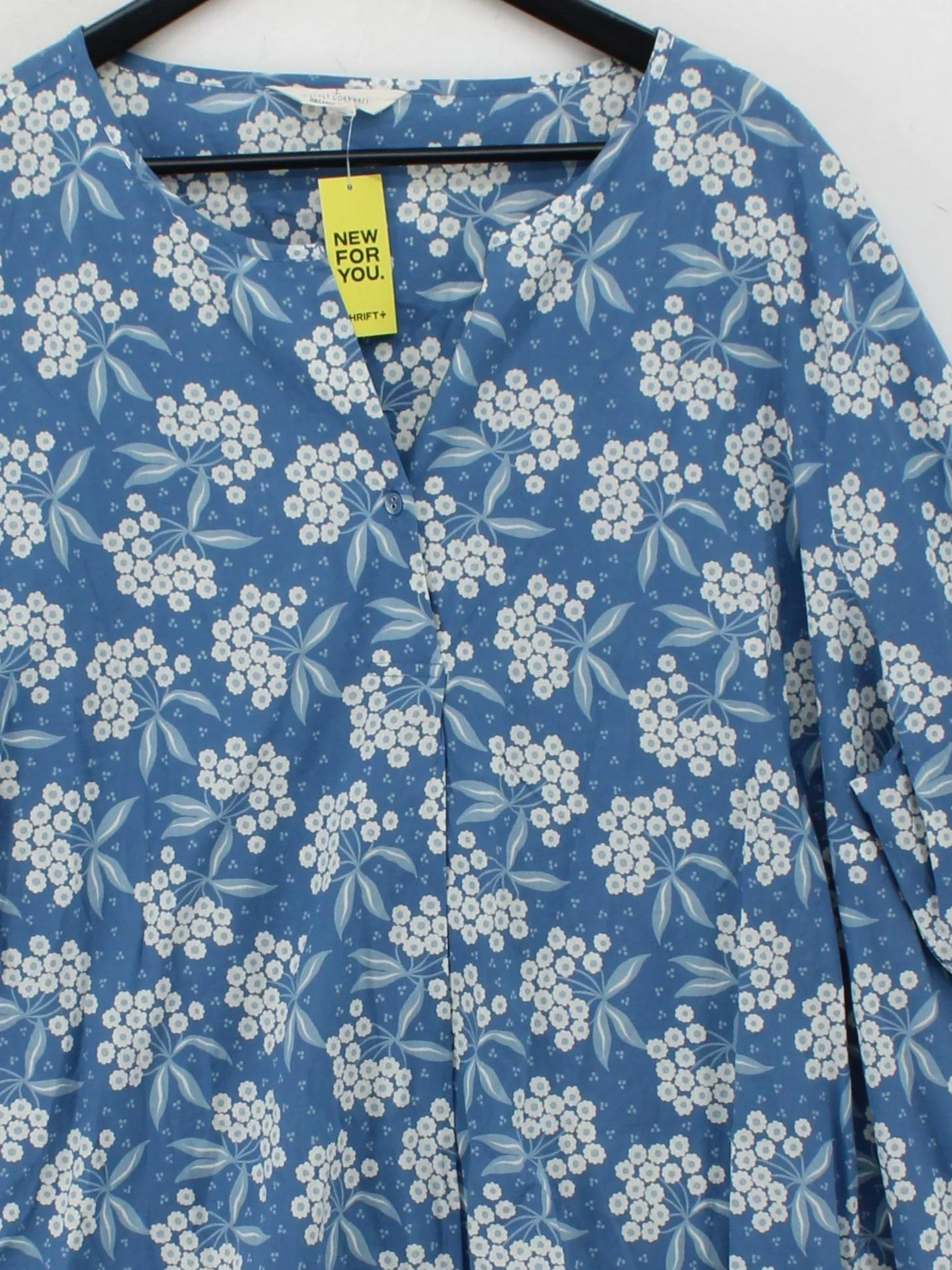 SEASALT CORNWALL Women's Blouse XXXL Blue 100% Cotton Basic - Image 3