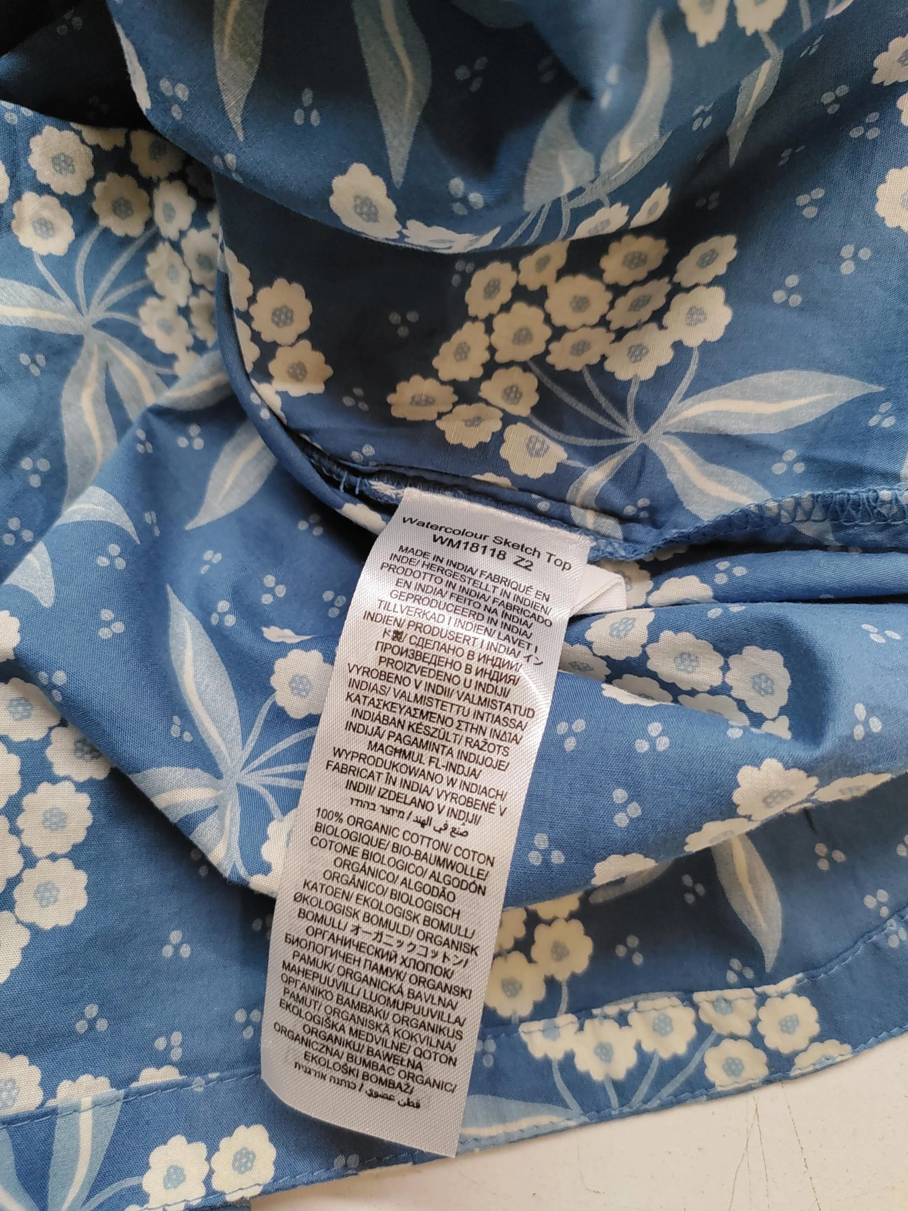 SEASALT CORNWALL Women's Blouse XXXL Blue 100% Cotton Basic - Image 6