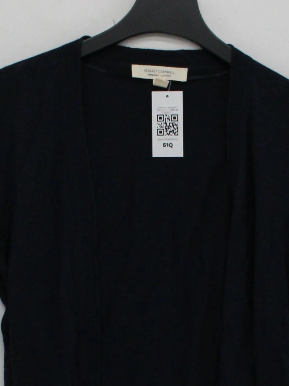 SEASALT CORNWALL Women's Cardigan S Blue 100% Cotton V-Neck Cardigan - Image 3
