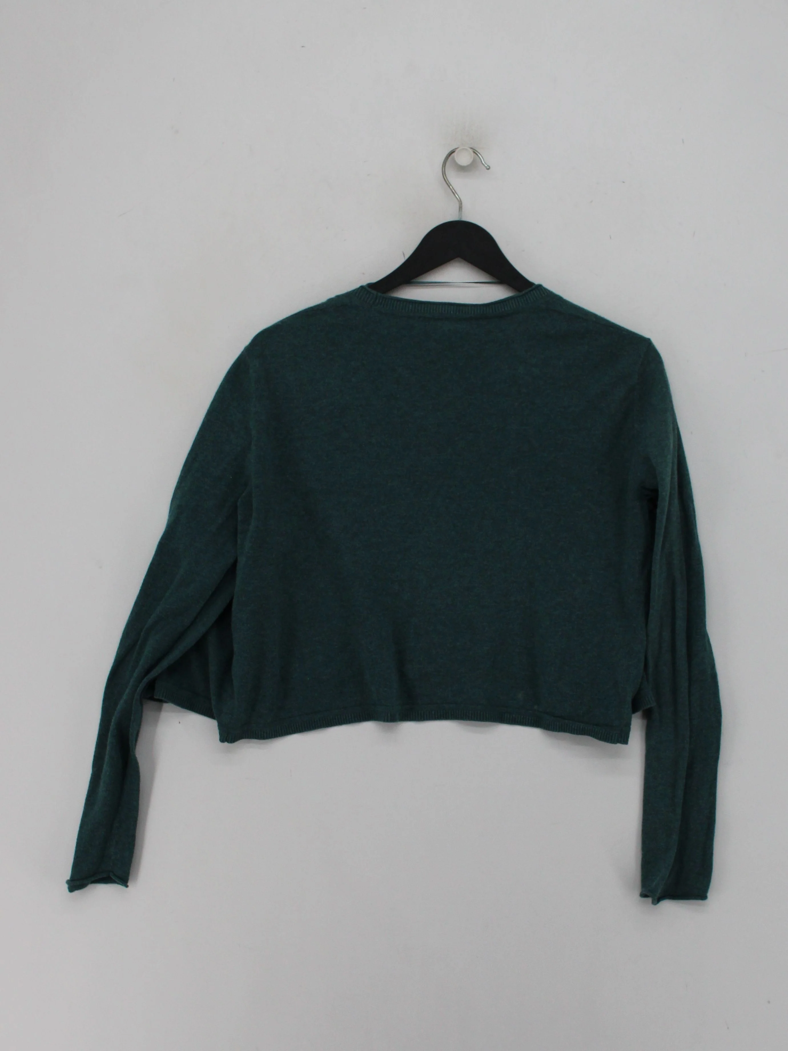 SEASALT CORNWALL Women's Cardigan UK 12 Green 100% Cotton V-Neck Cardigan - Image 2