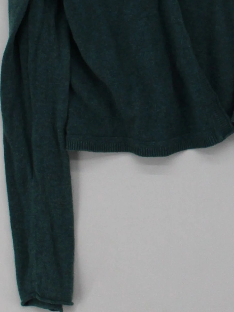 SEASALT CORNWALL Women's Cardigan UK 12 Green 100% Cotton V-Neck Cardigan - Image 4
