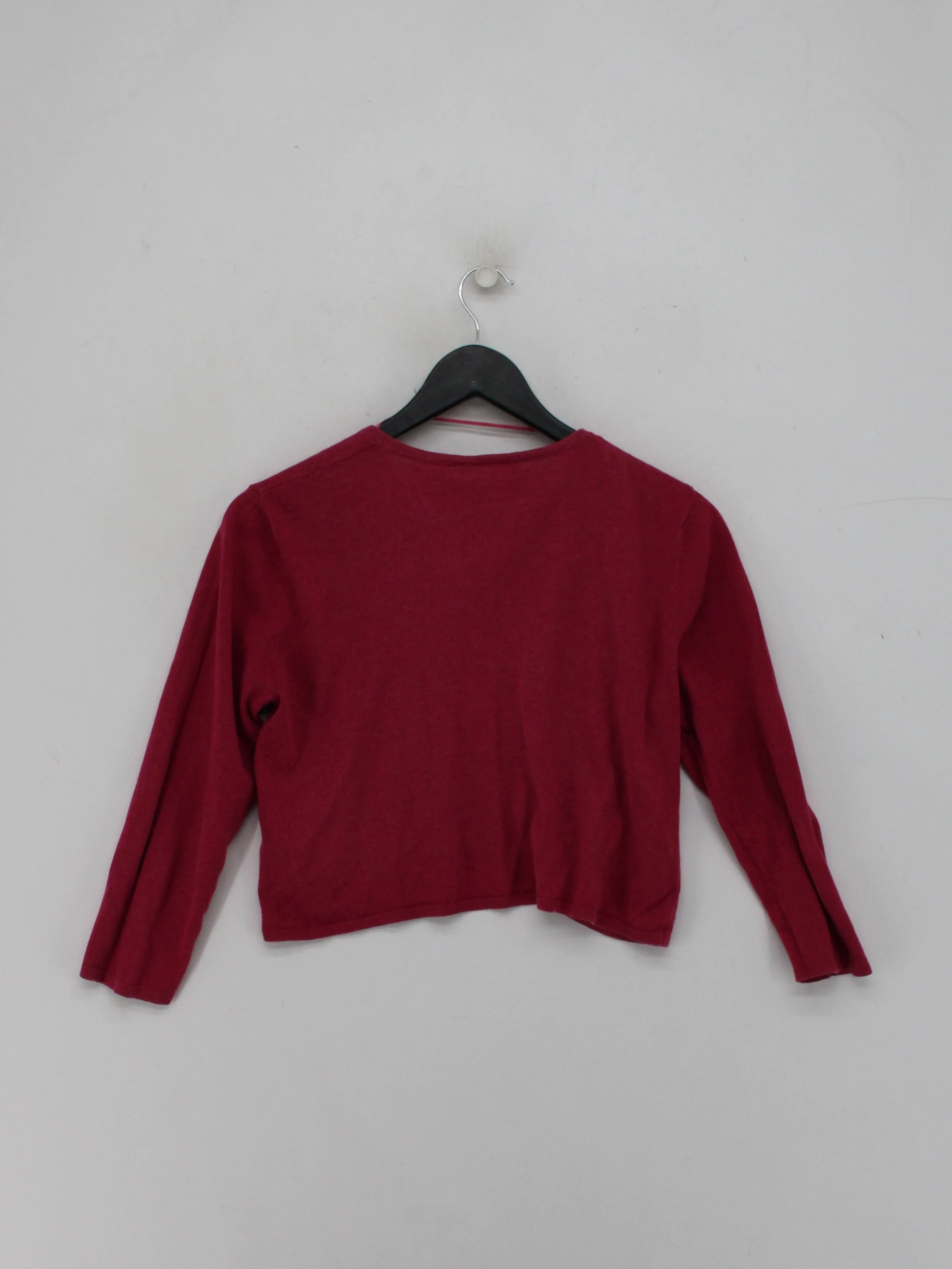 SEASALT CORNWALL Women's Cardigan UK 12 Red 100% Cotton V-Neck Cardigan - Image 2