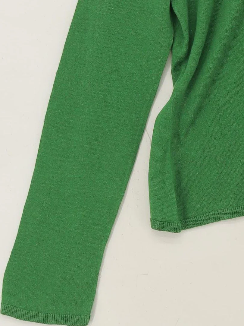 SEASALT CORNWALL Women's Cardigan UK 14 Green Linen with Cotton Cardigan - Image 4