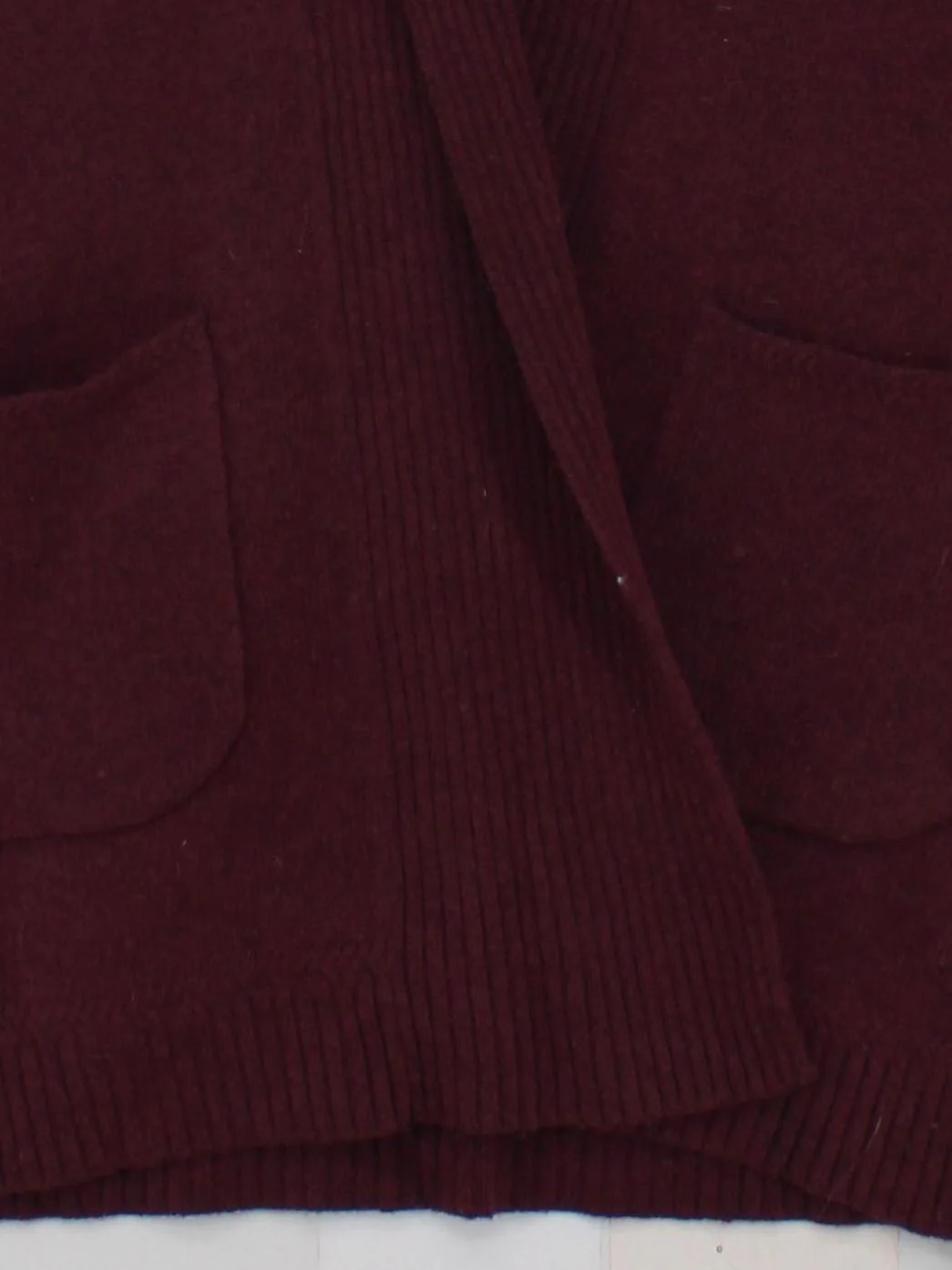 SEASALT CORNWALL Women's Cardigan UK 14 Red Wool with Nylon Collared Cardigan - Image 4