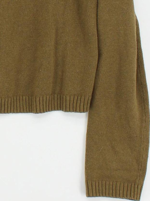 SEASALT CORNWALL Women's Cardigan UK 16 Green 100% Cotton Round Neck Cardigan - Image 4