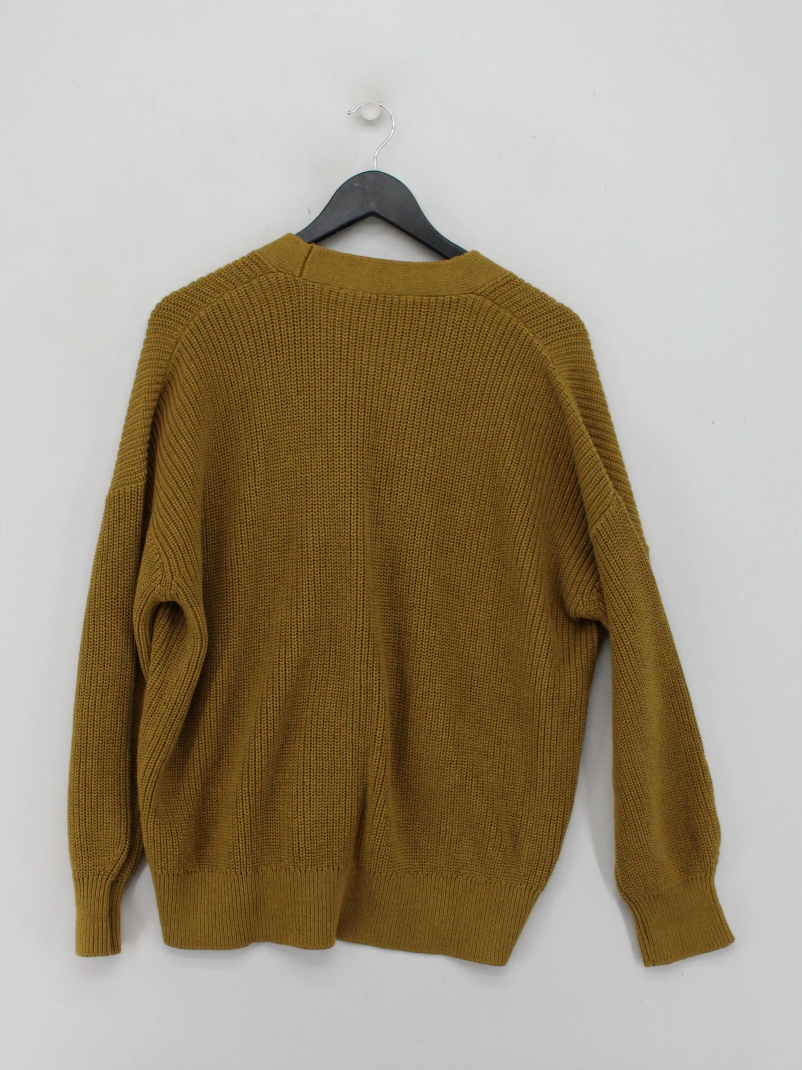 SEASALT CORNWALL Women's Cardigan UK 16 Yellow 100% Cotton V-Neck Cardigan - Image 2