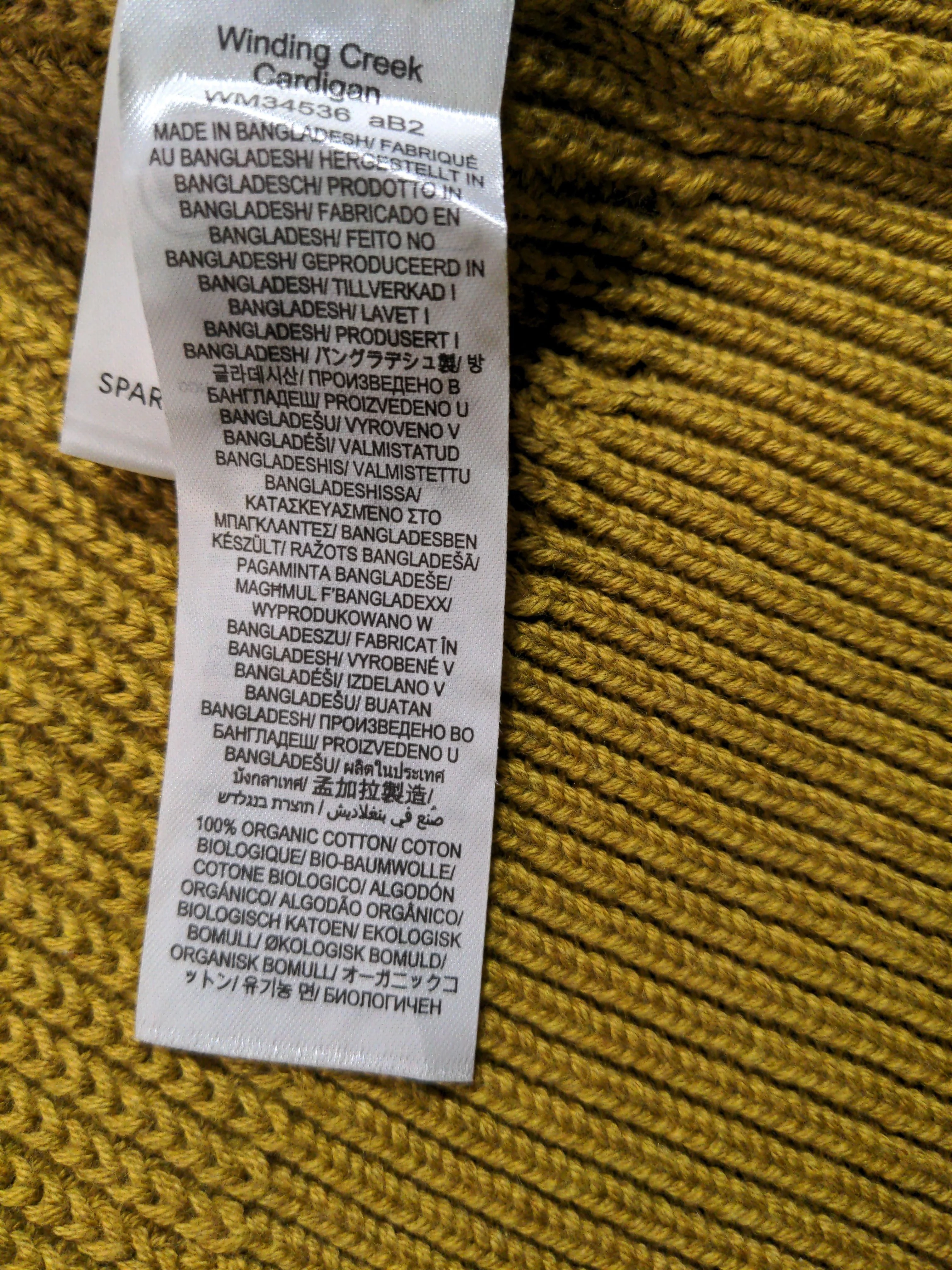 SEASALT CORNWALL Women's Cardigan UK 16 Yellow 100% Cotton V-Neck Cardigan - Image 6
