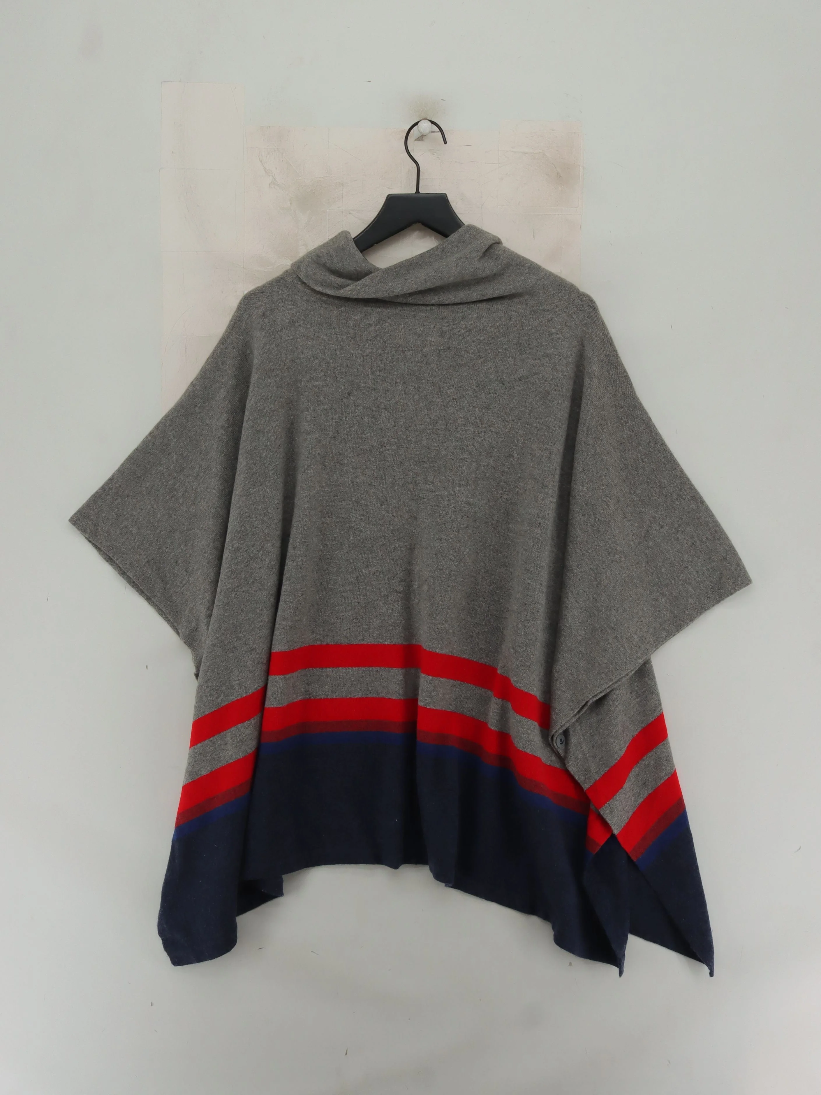 SEASALT CORNWALL Women's Coat Grey Striped 100% Wool Overcoat - Image 2