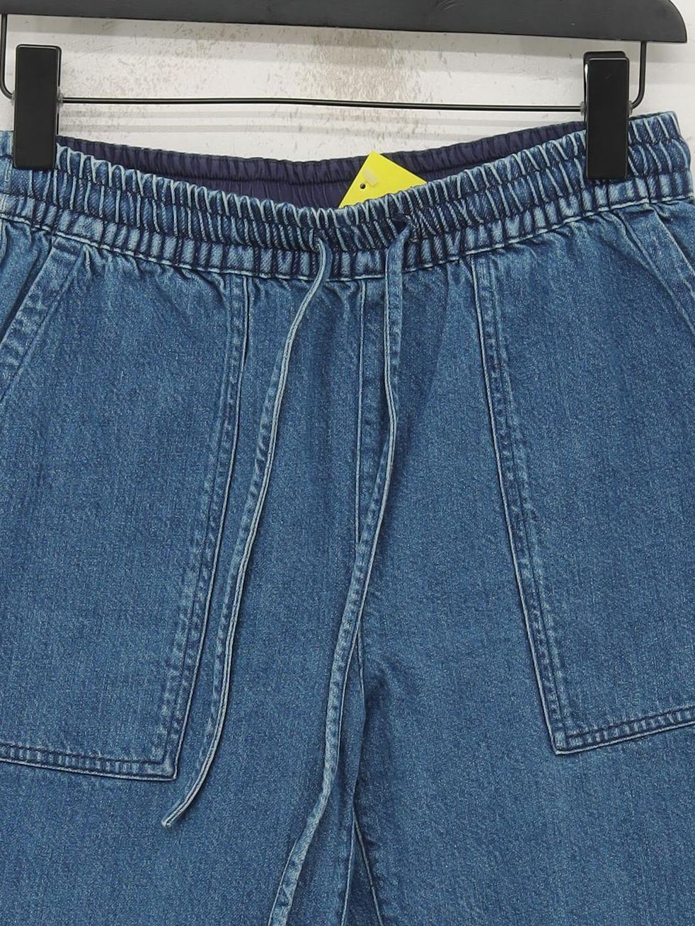 SEASALT CORNWALL Women's Jeans UK 10 Blue Cotton with Linen Mom - Image 3