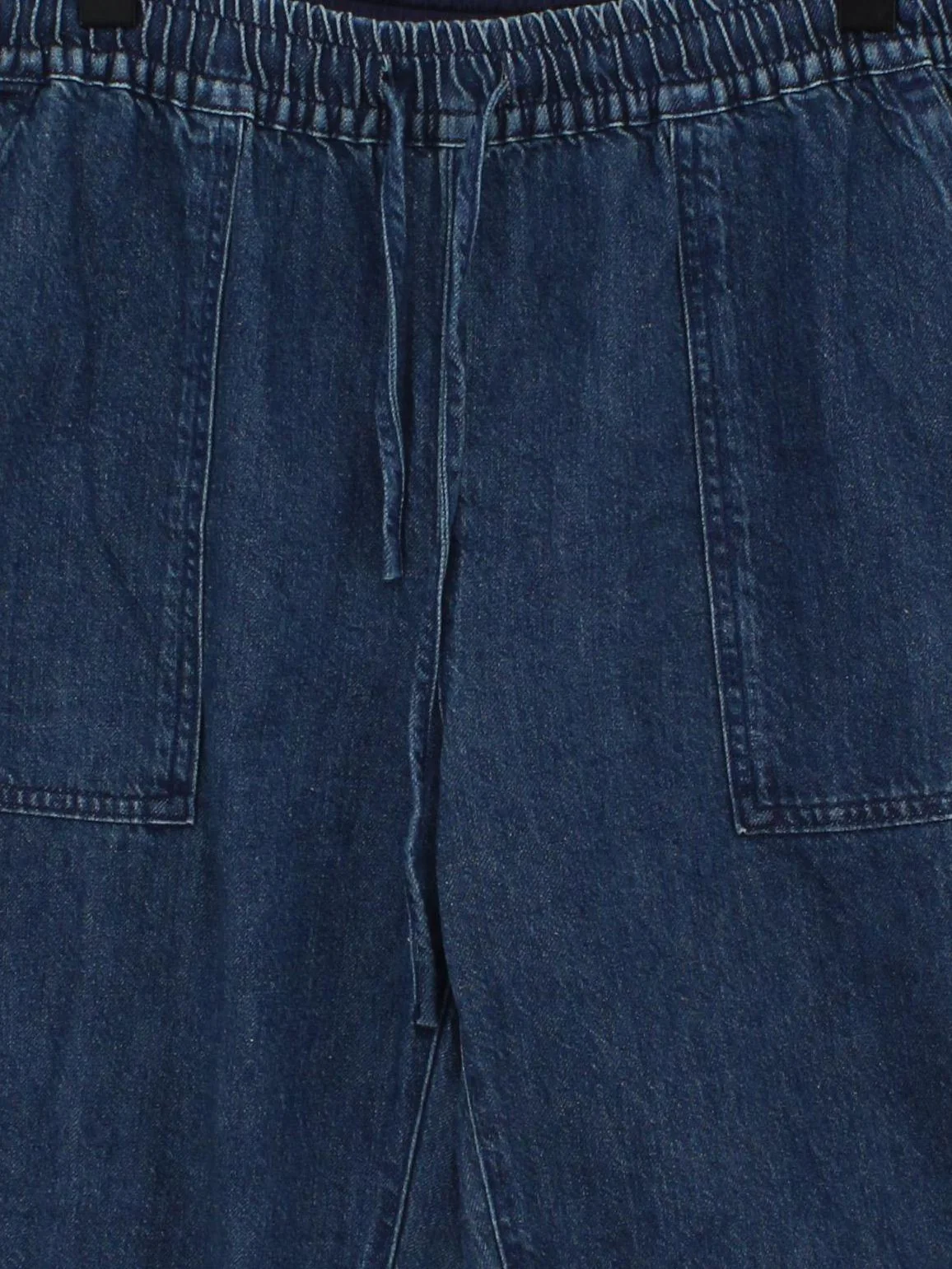 SEASALT CORNWALL Women's Jeans UK 14 Blue Cotton with Linen Mom - Image 3